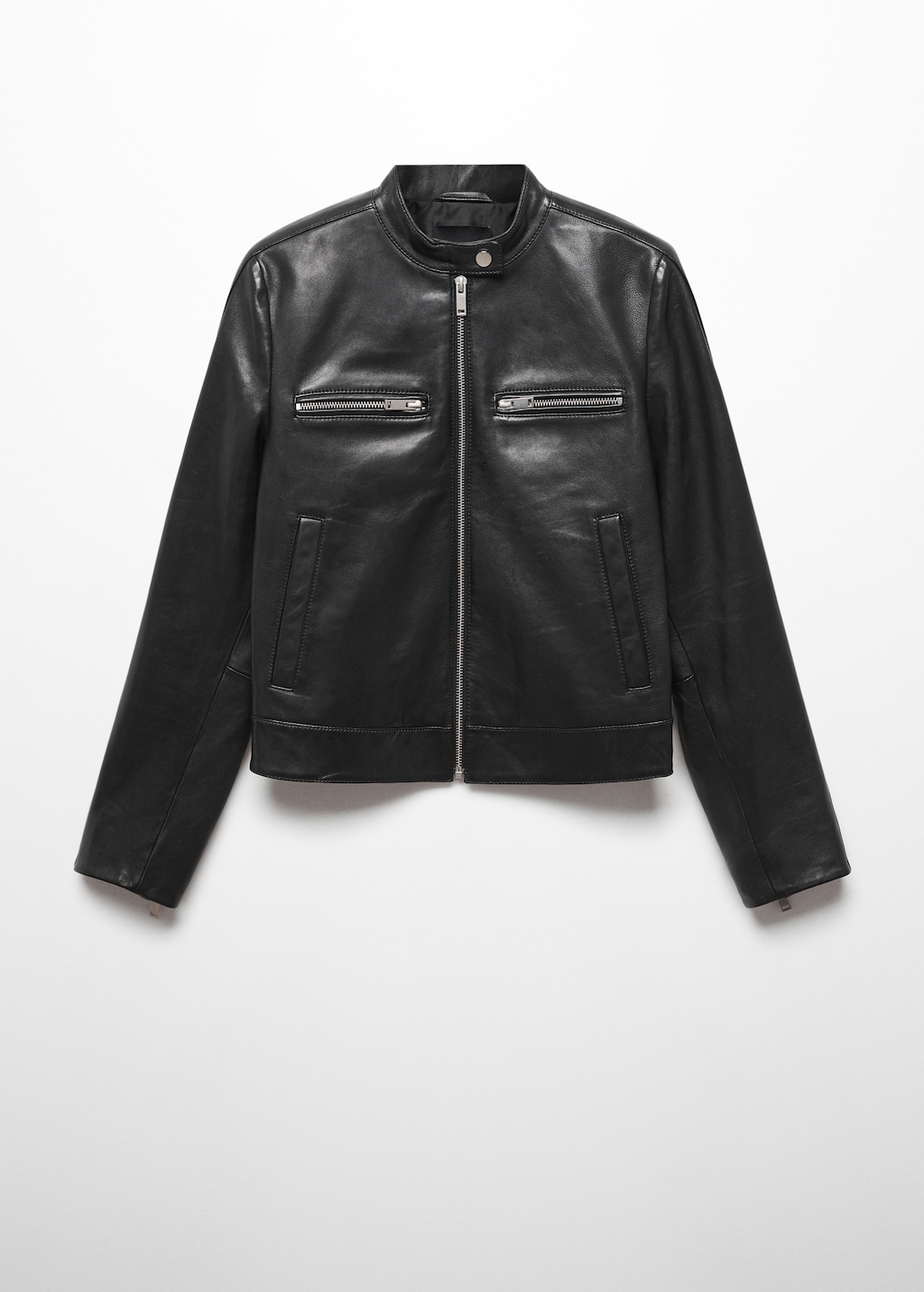 レザージャケット・コート Womens Micro Biker Leather Jacket MICHAEL Michael Kors Leather Moto Jacket | Saks Fifth Avenue