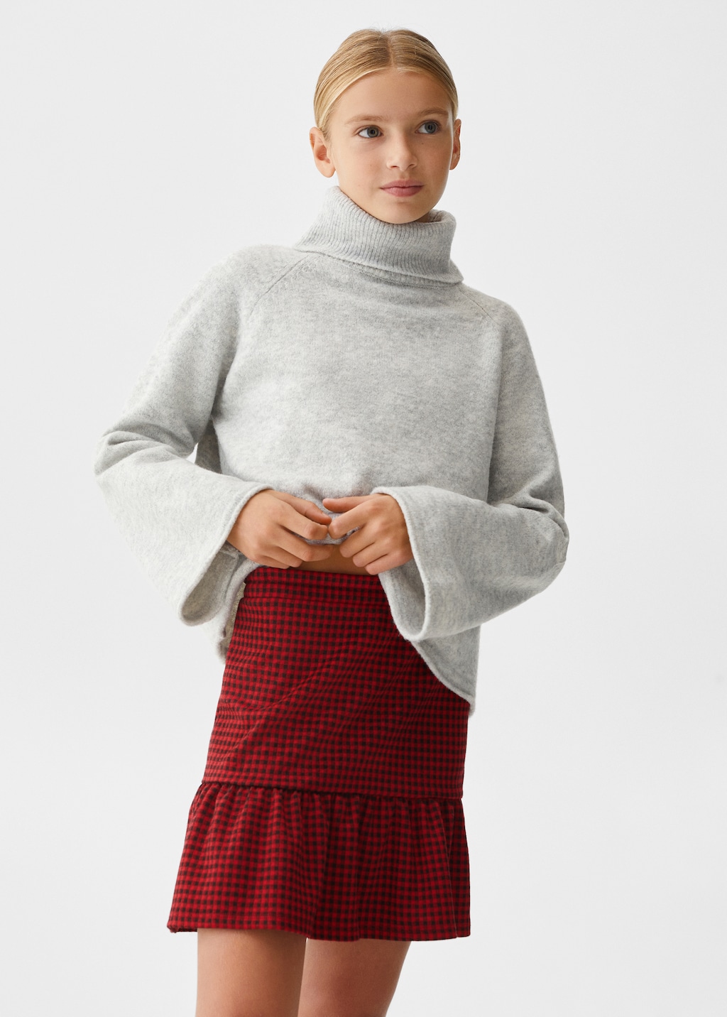 LCW Kids Jupe Plissée à Taille Élastiquée pour Fille - W5AU57Z4-HRC LCW Kids Jupe Plissée à Taille Élastiquée pour Fille - W5AU57Z4-HRC