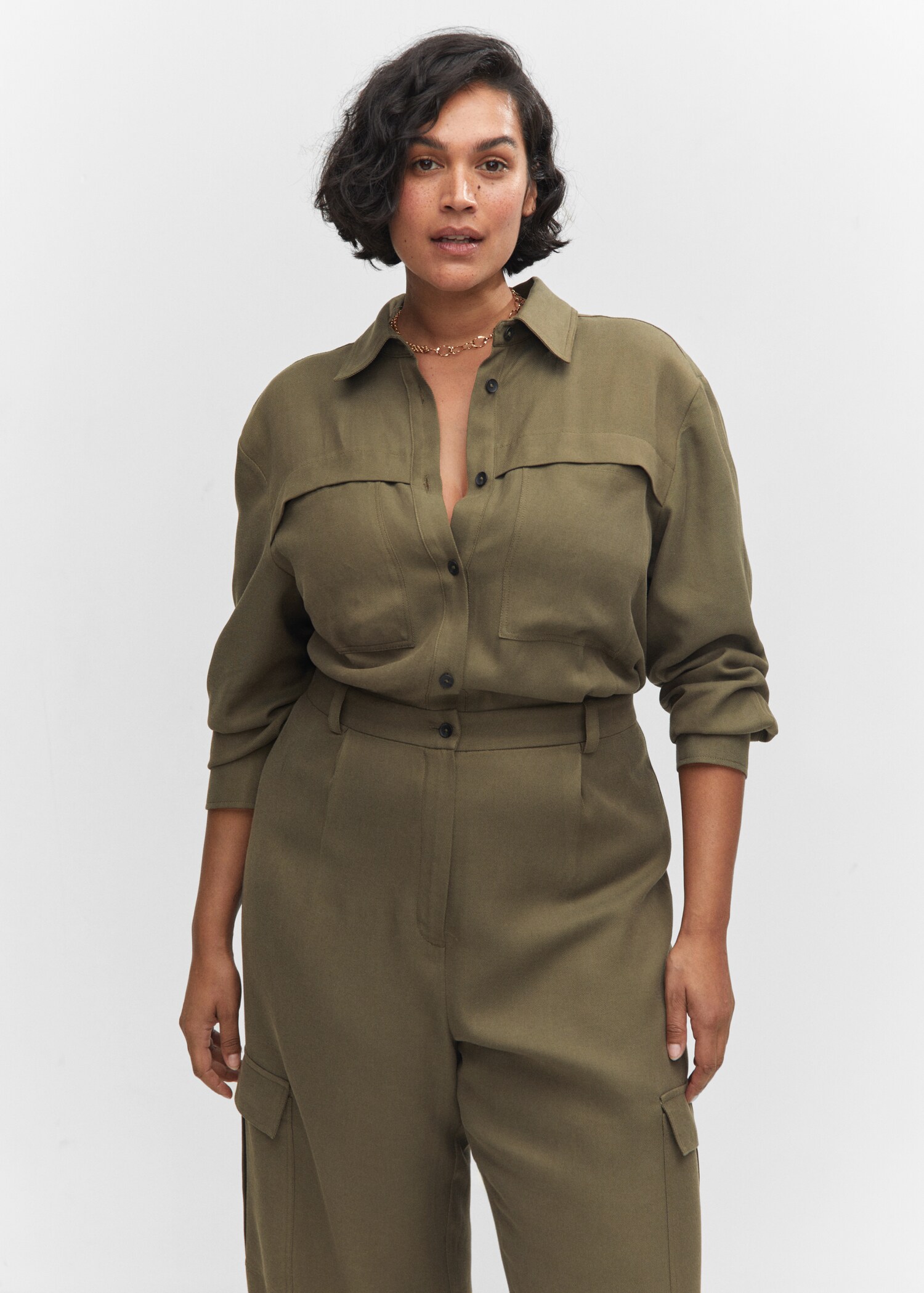 Cotton pockets jumpsuit - Details of the article 5