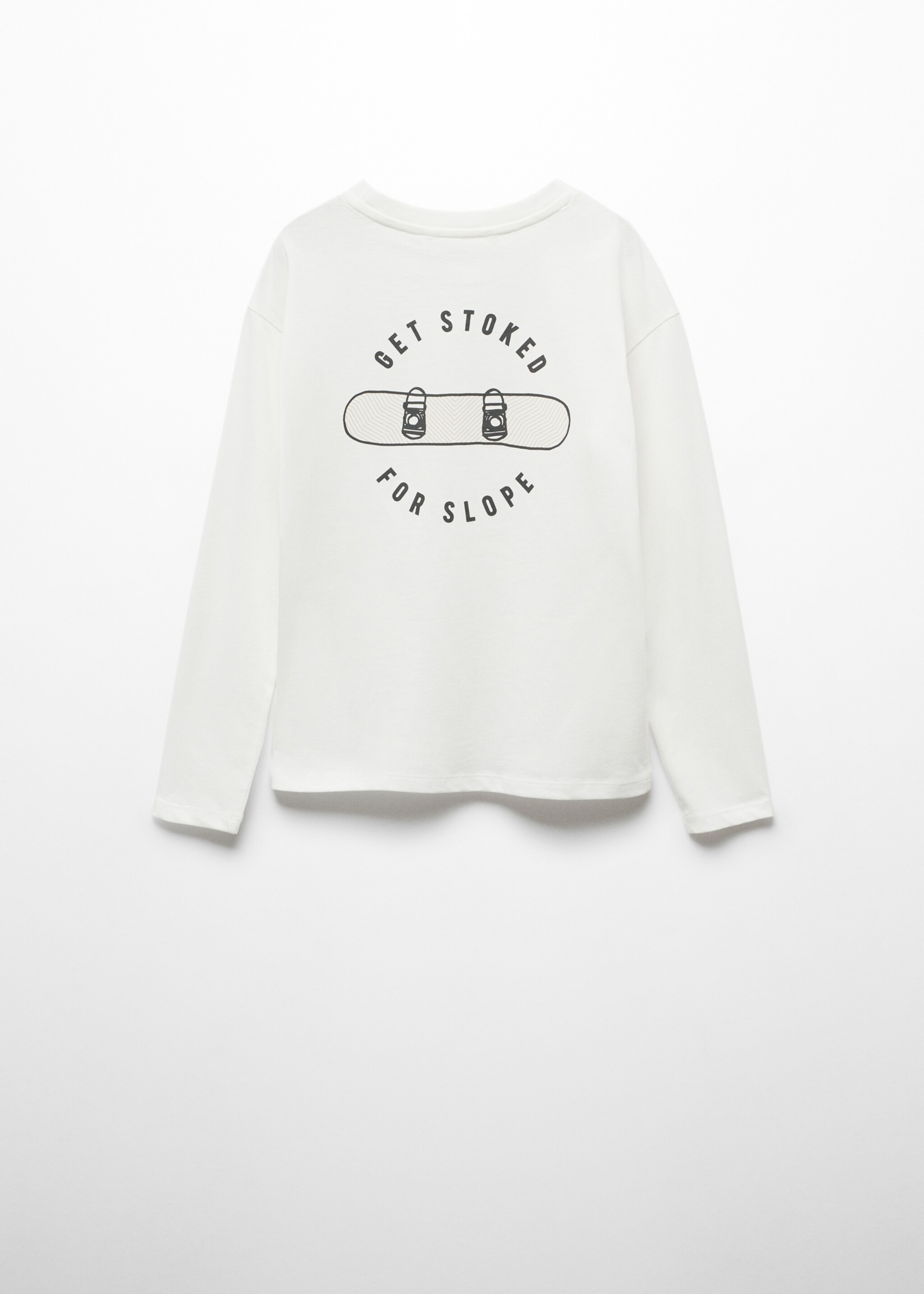 Camiseta mensaje estampado - Reverso del artículo