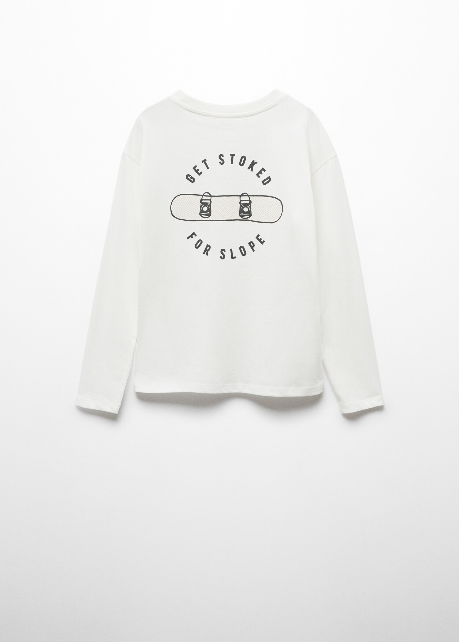 Printed message T-shirt - Reverse of the article