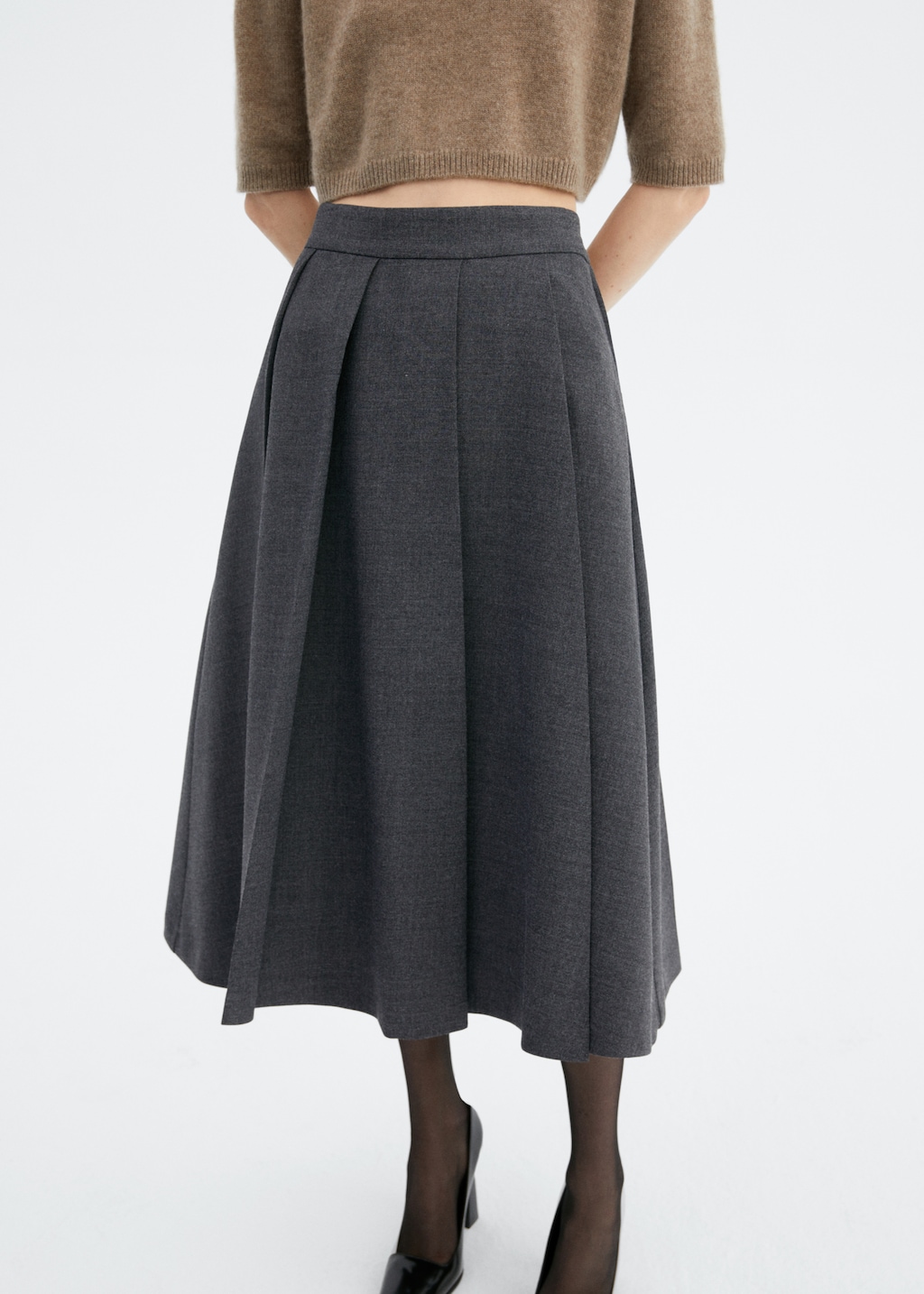 Pleated midi skirt Women MANGO OUTLET Finland
