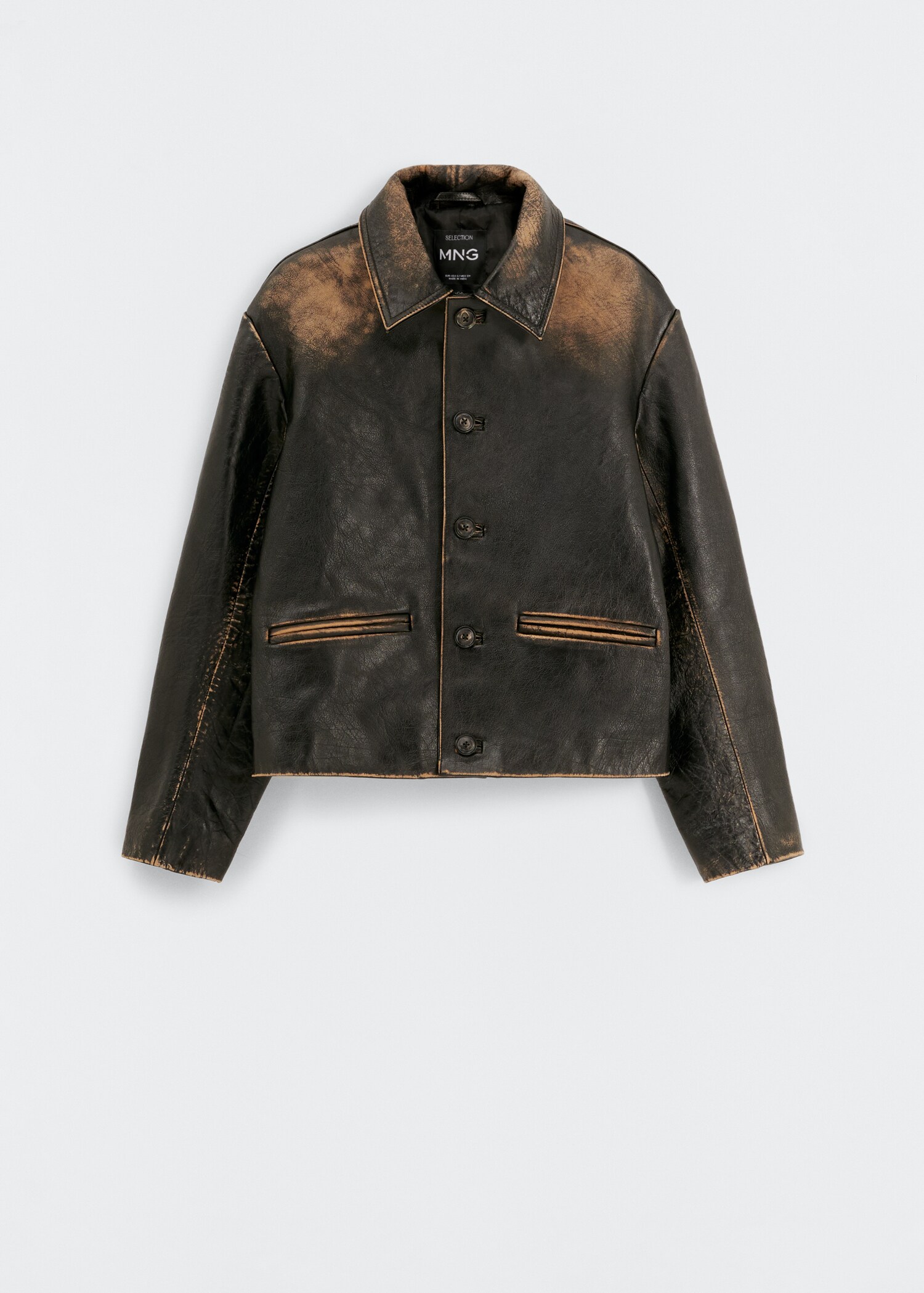 Lederjacke im Used-Look - Artikel ohne Model