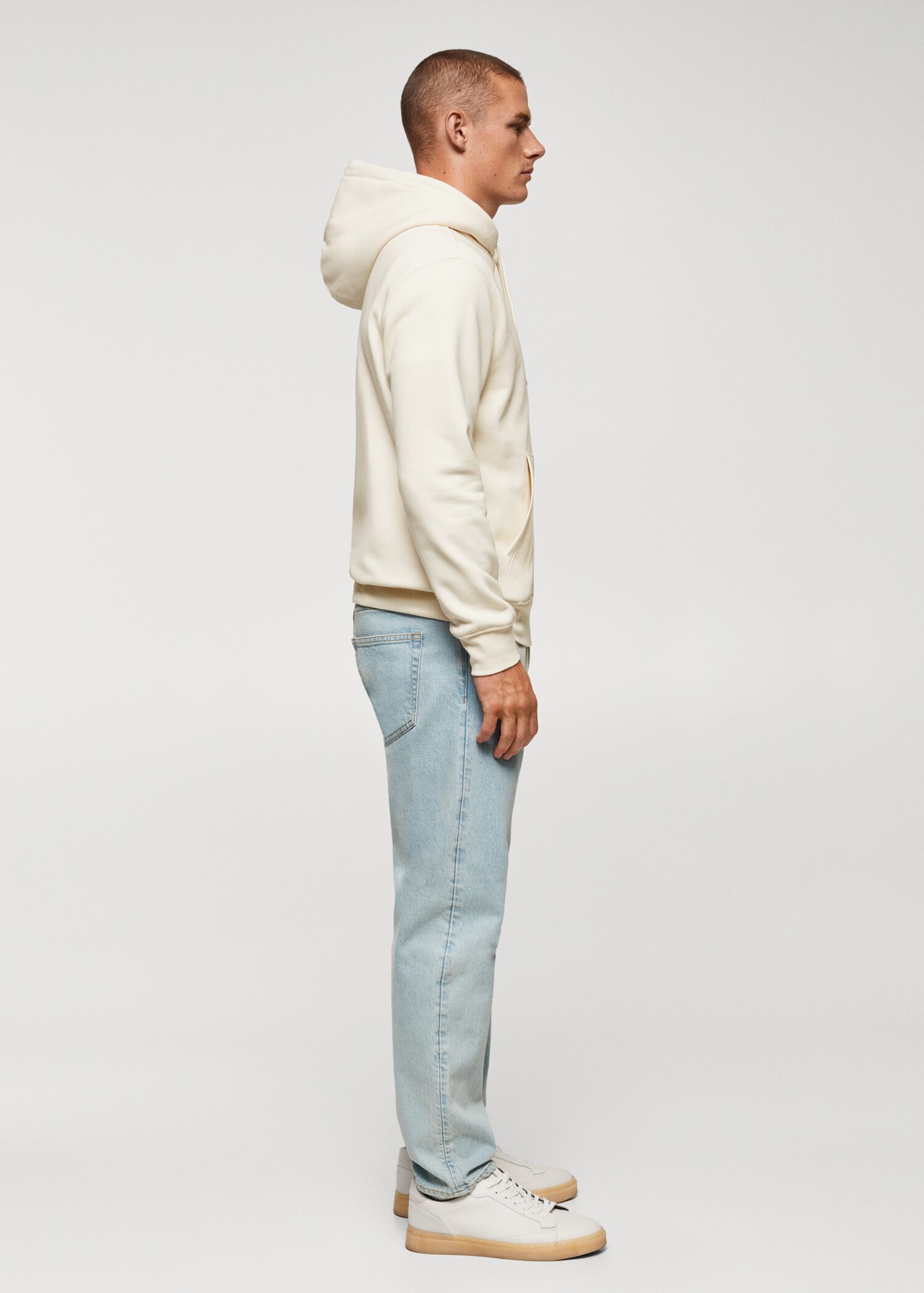 Cotton kangaroo-hooded sweatshirt - Details of the article 2