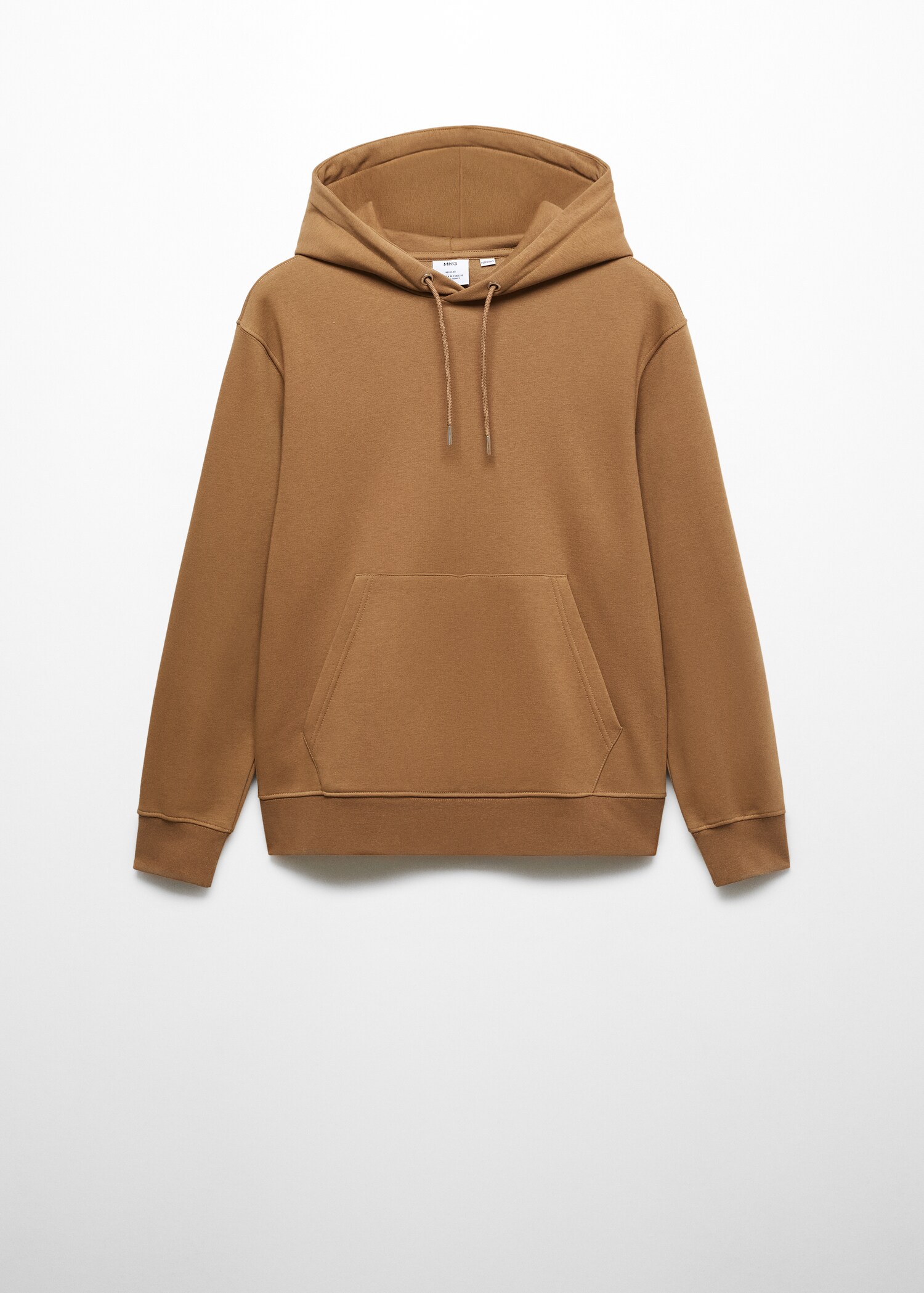Cotton kangaroo-hooded sweatshirt - Article without model