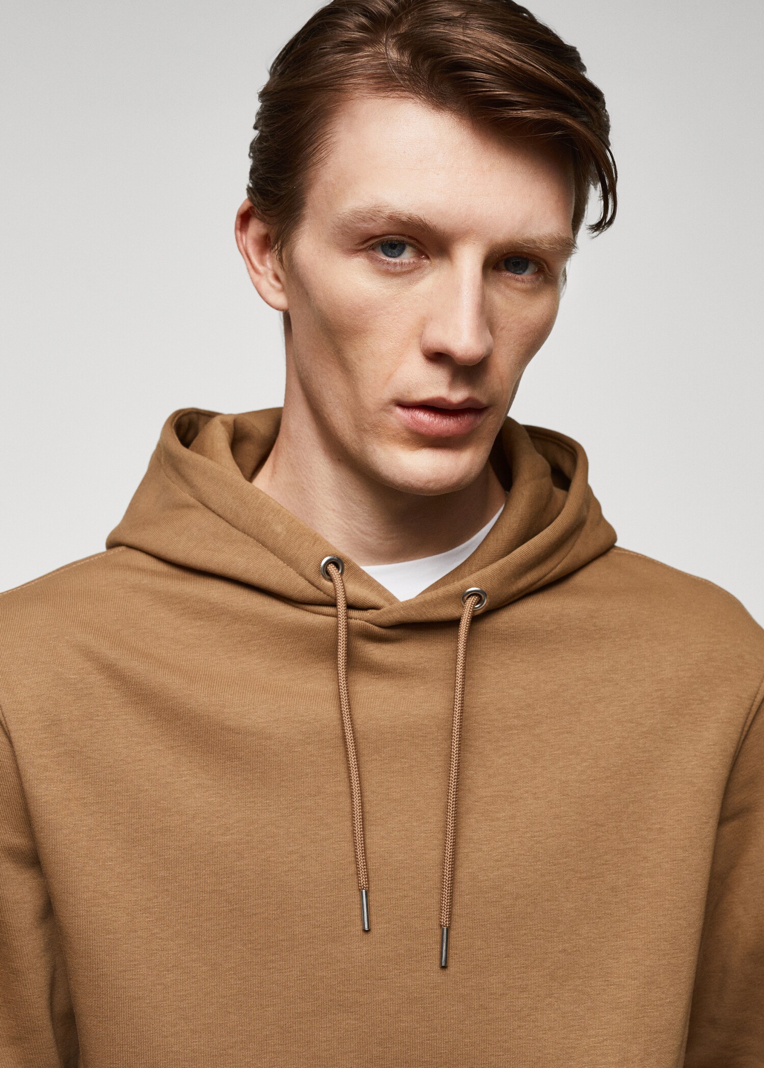 Cotton kangaroo-hooded sweatshirt - Details of the article 1