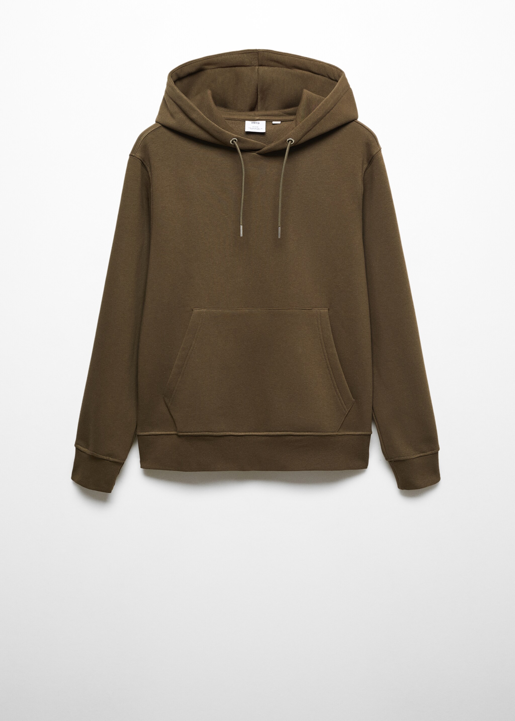Cotton kangaroo-hooded sweatshirt - Article without model