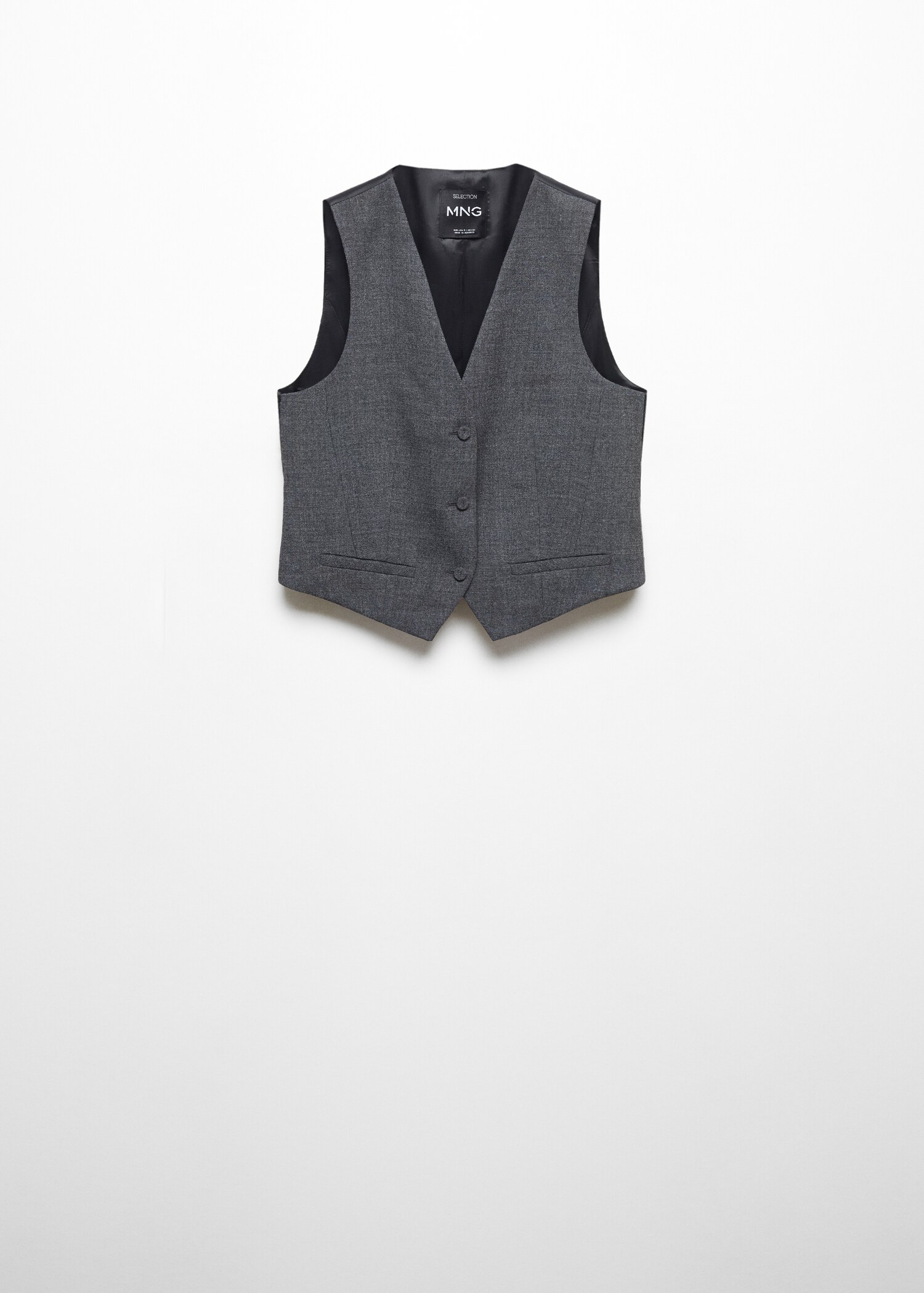 Structured suit waistcoat - Article without model