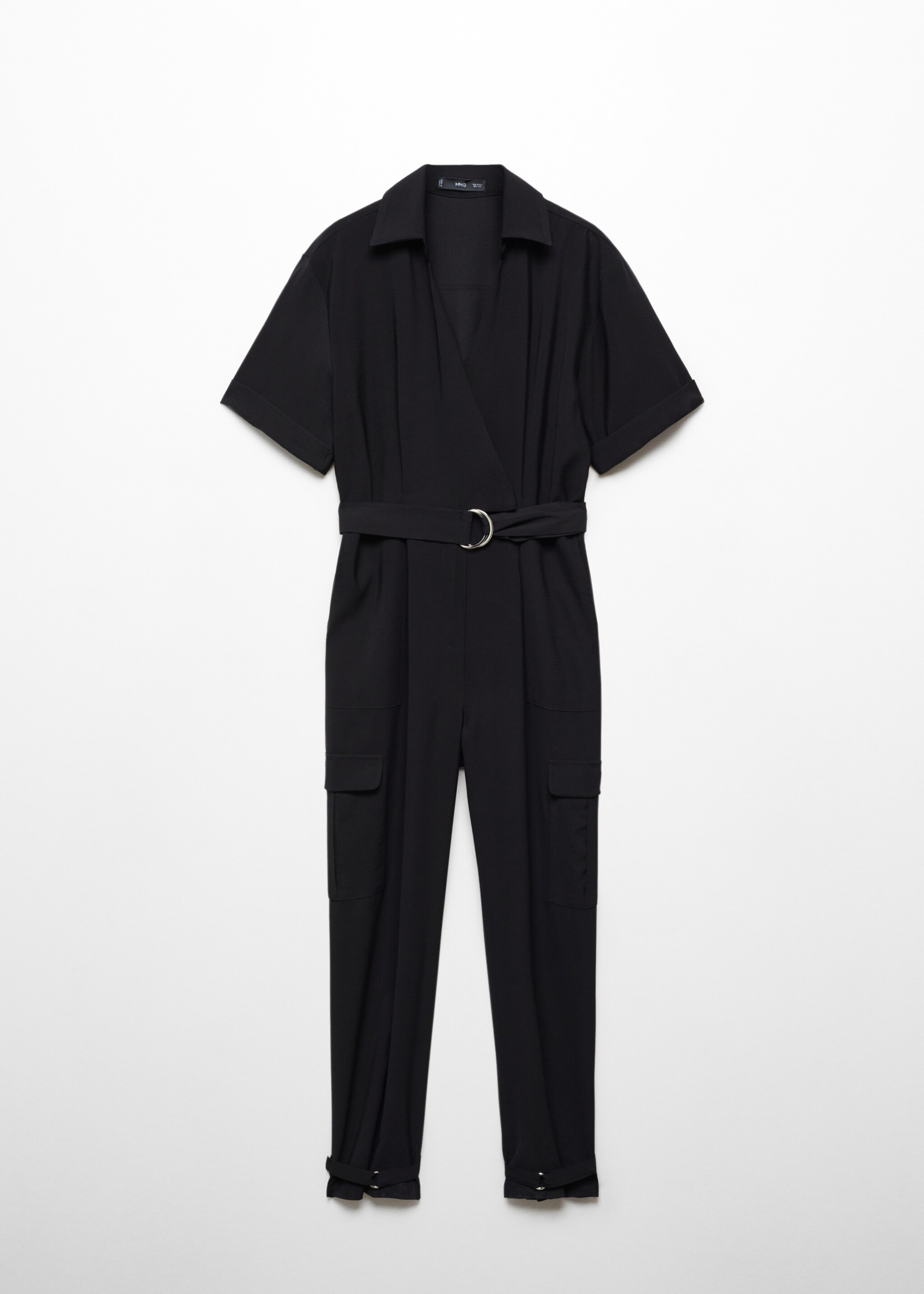 Cargo jumpsuit with pockets - Article without model, Black. Ref: 57056027-00.