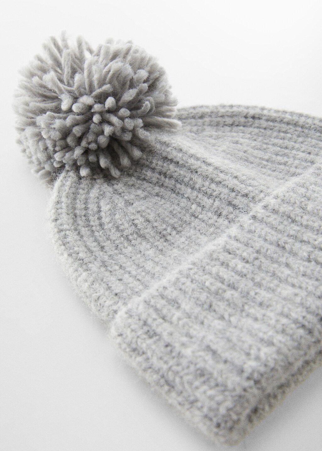 Plain Colour Knit Pom Pom Beanie