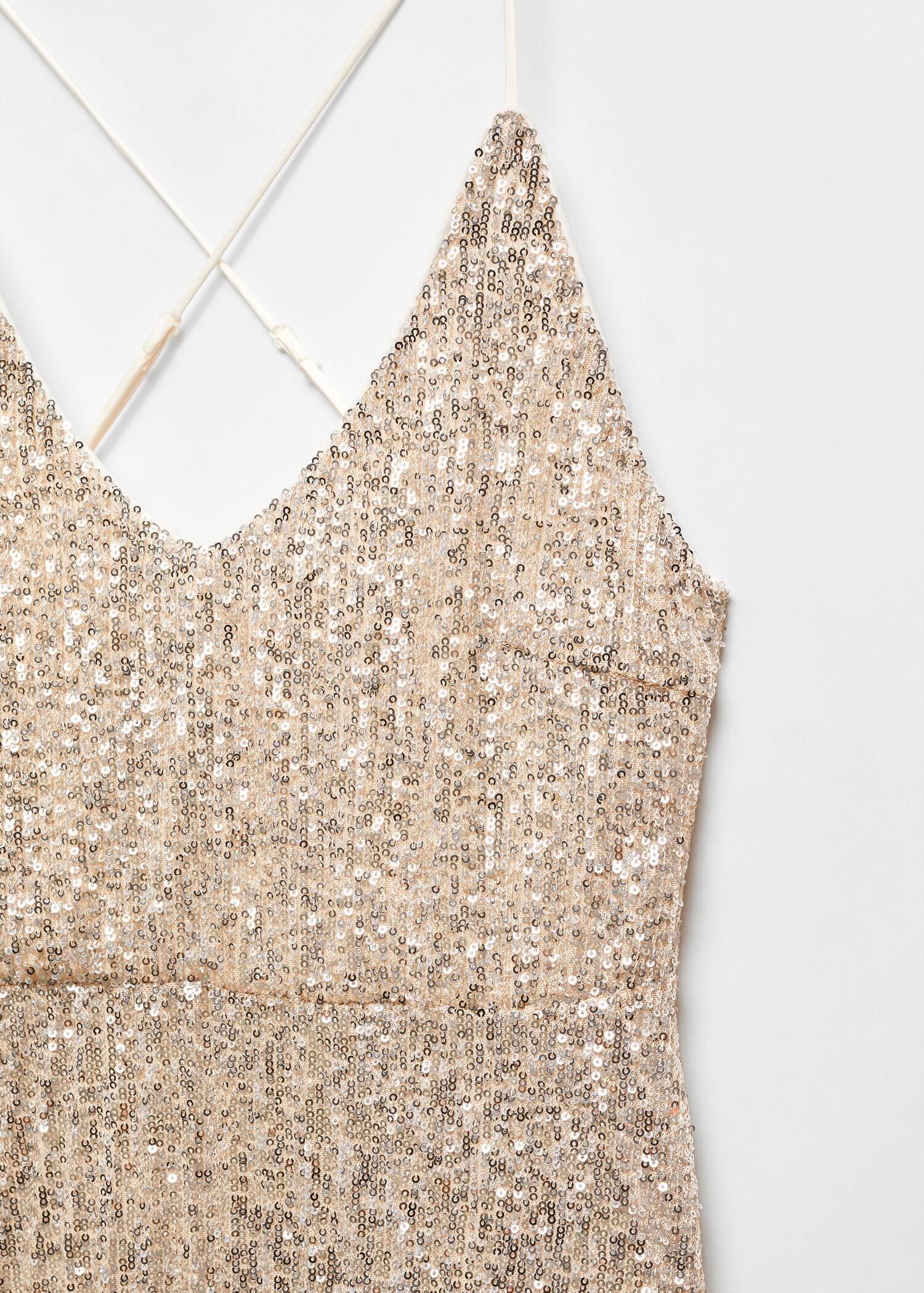 Paillettenkleid mit überkreuztem Rücken - Detail des Artikels 8