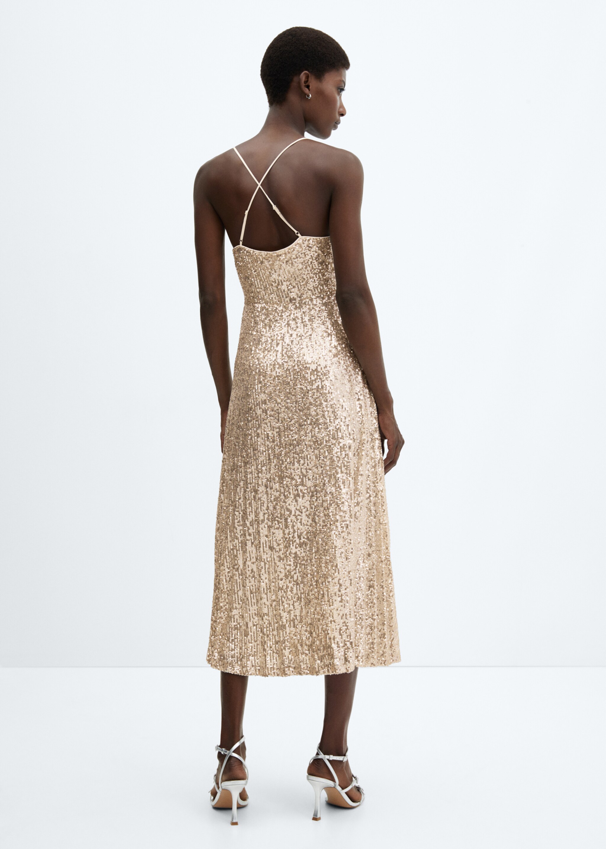 Robe sequins dos croisé - Verso de l’article