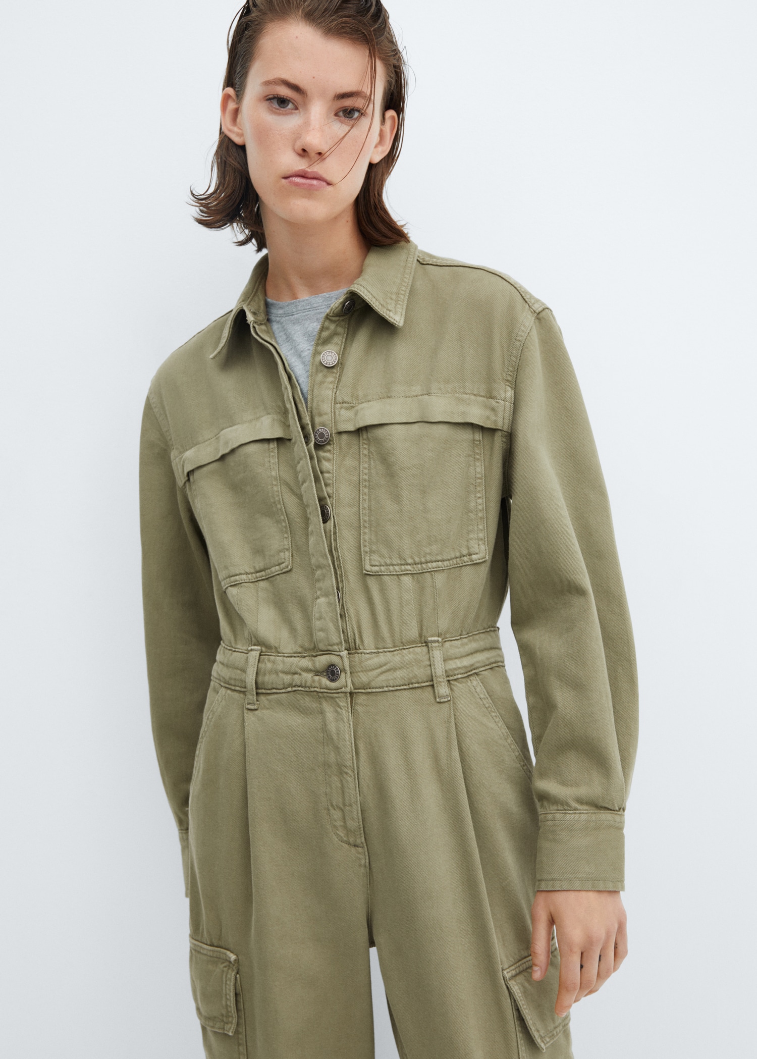 Combinaison jean cargo - Main Image