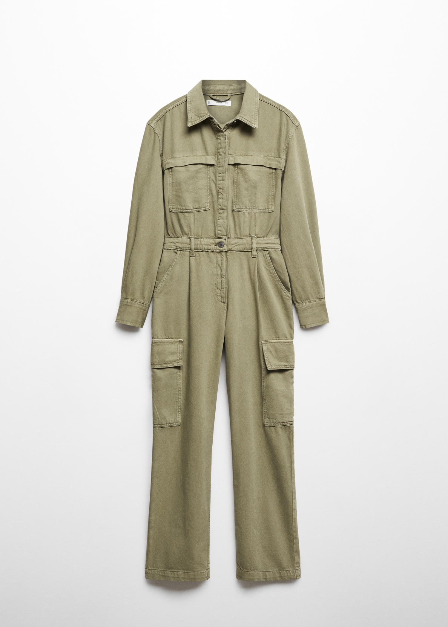 Denim cargo jumpsuit Women MANGO OUTLET Greece