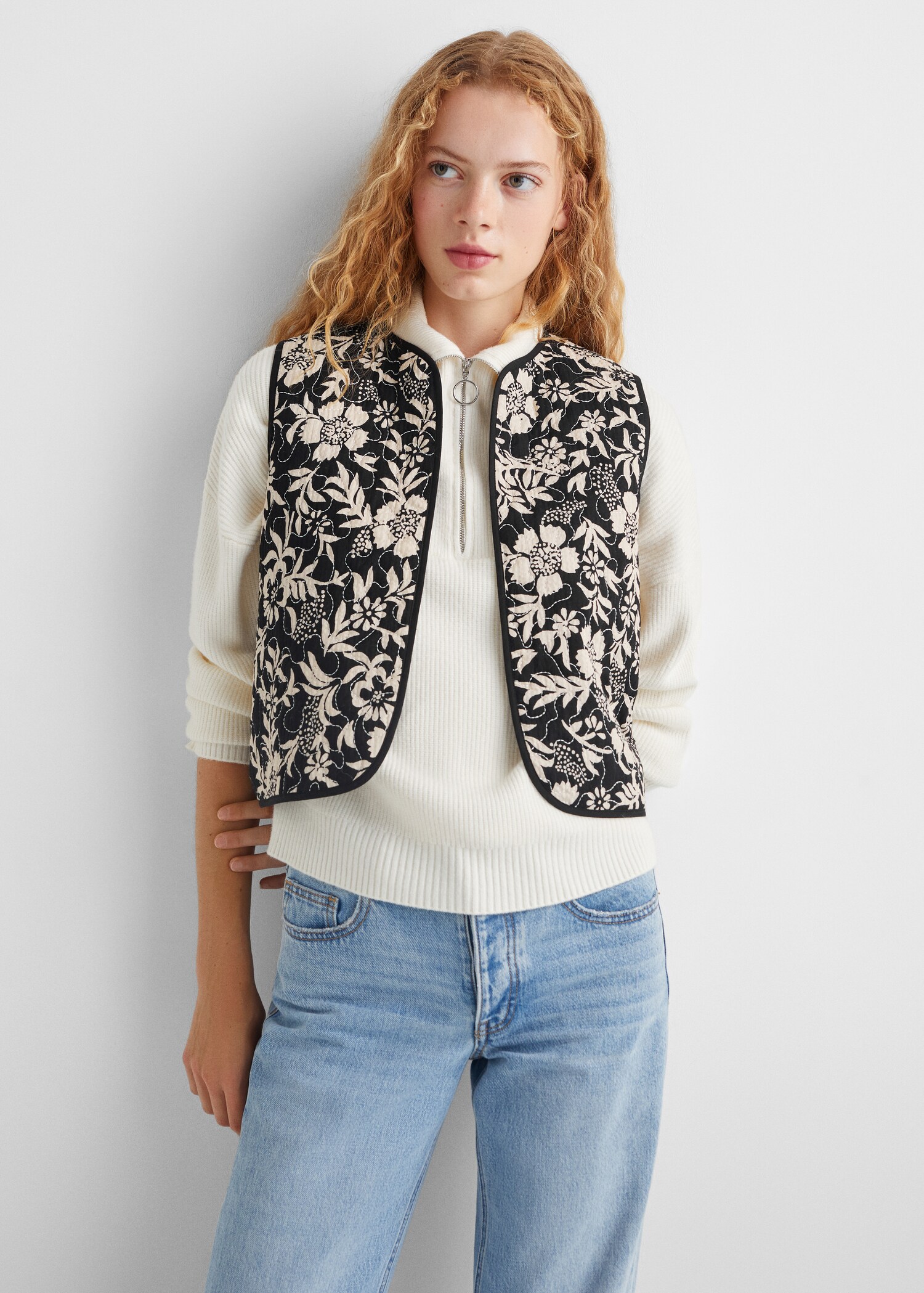 Gilet imprimé - Plan moyen