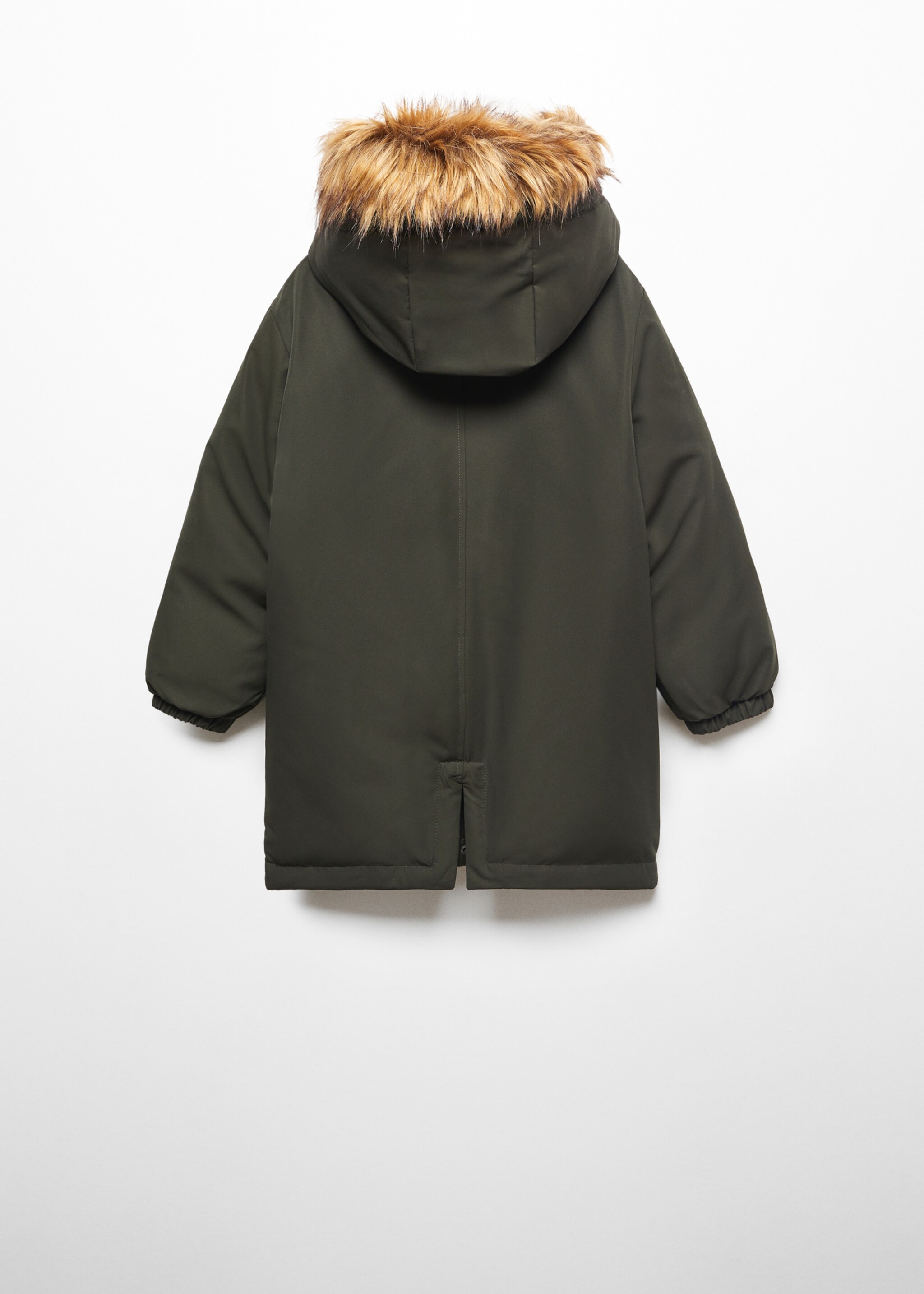 Large anorak with fur-effect hood - Reverse of the article