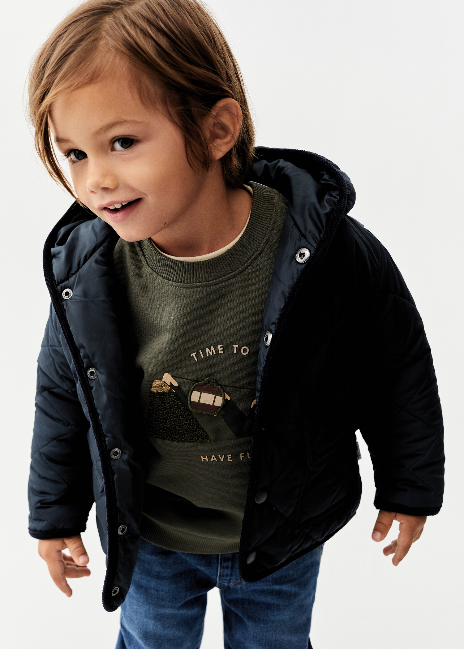 Sweatshirt com desenho estampado - Plano médio