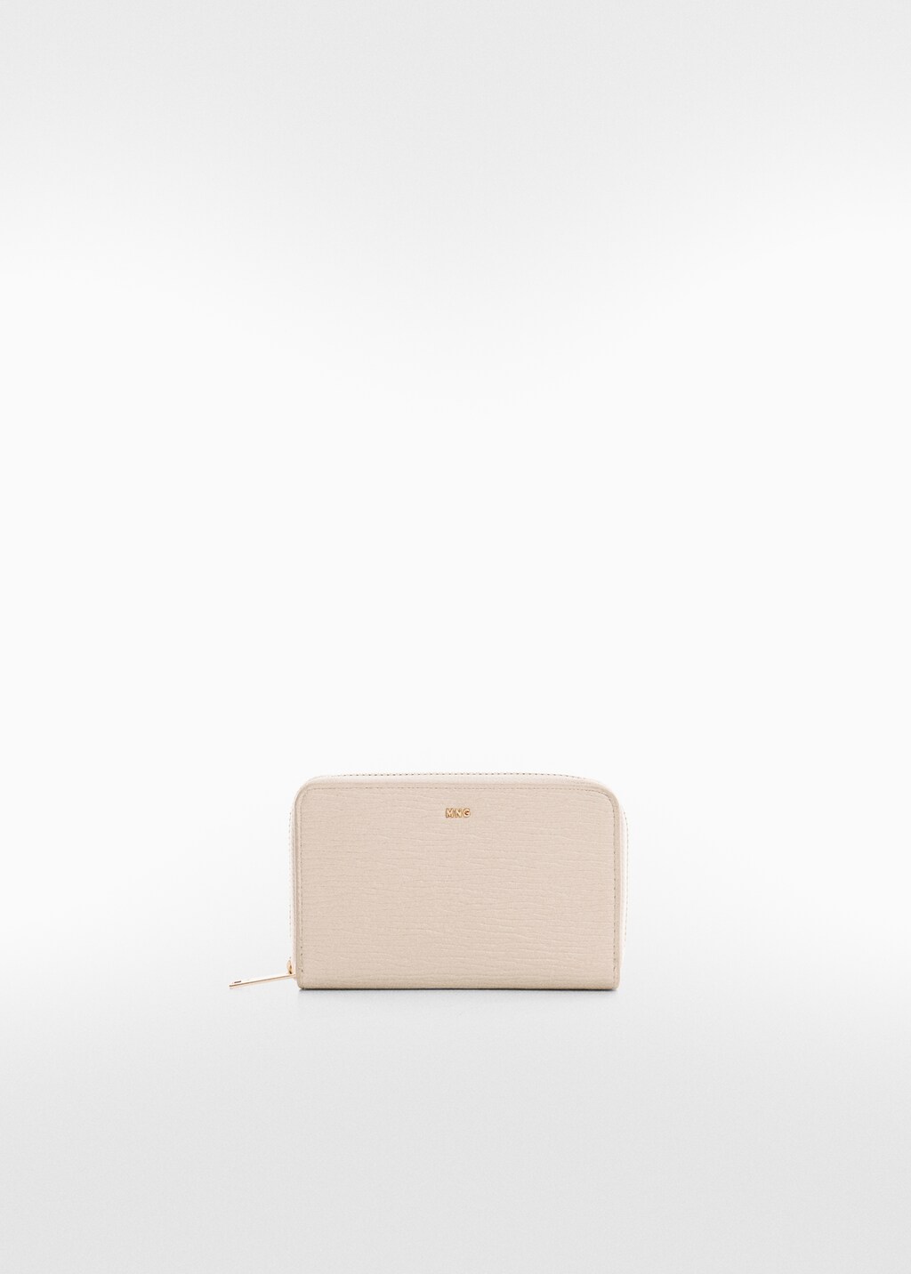 Textured wallet with embossed logo - Woman | MANGO OUTLET USA