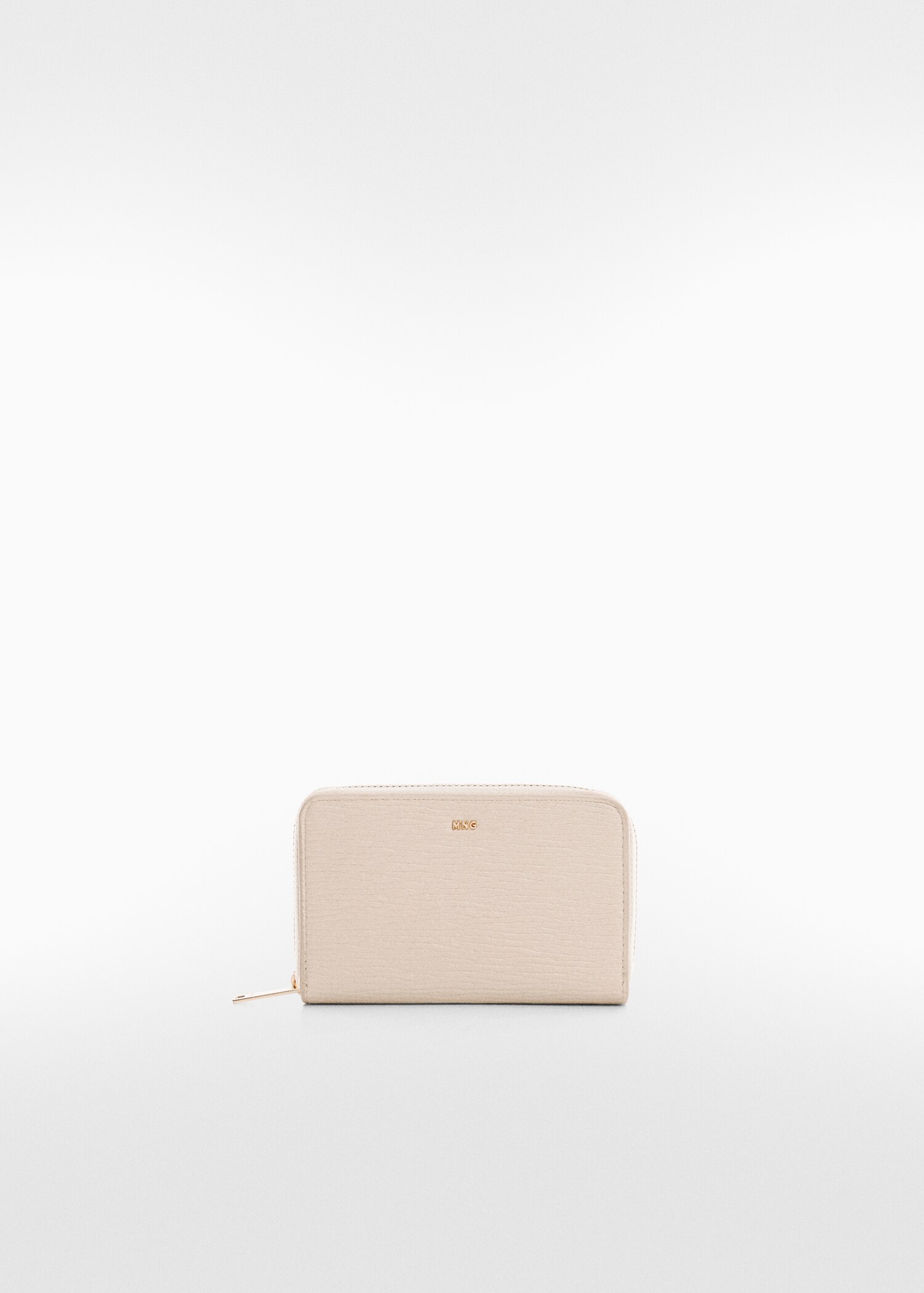 Textured wallet with embossed logo - Woman | MANGO OUTLET USA