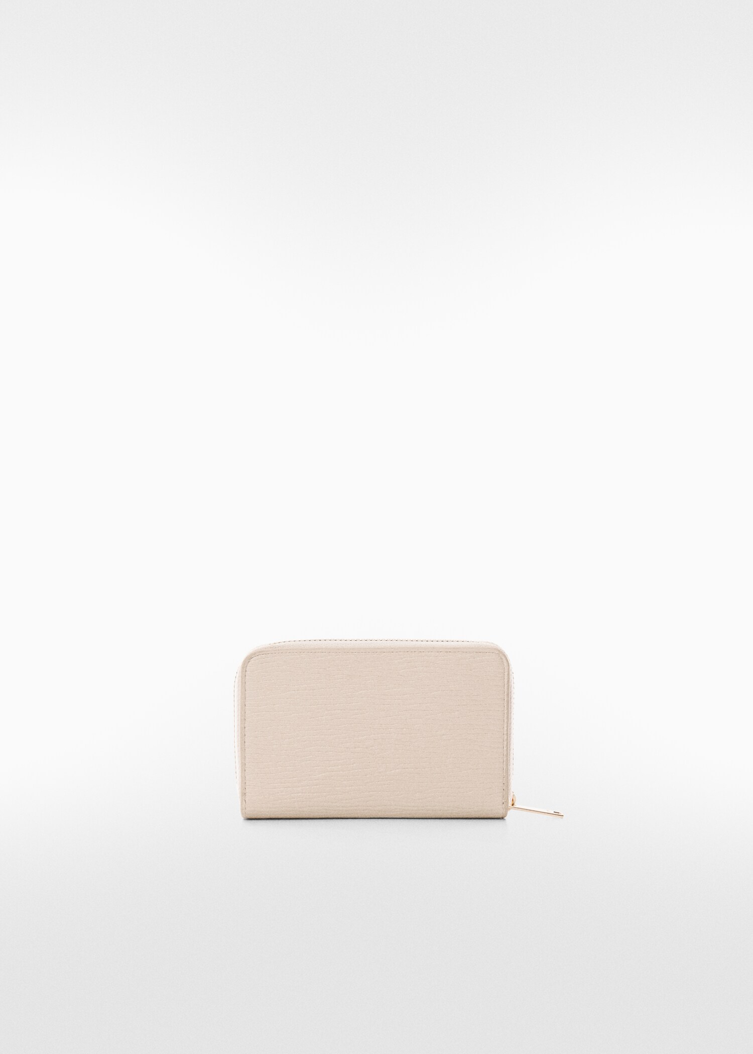 Textured wallet with embossed logo - Woman | MANGO OUTLET USA