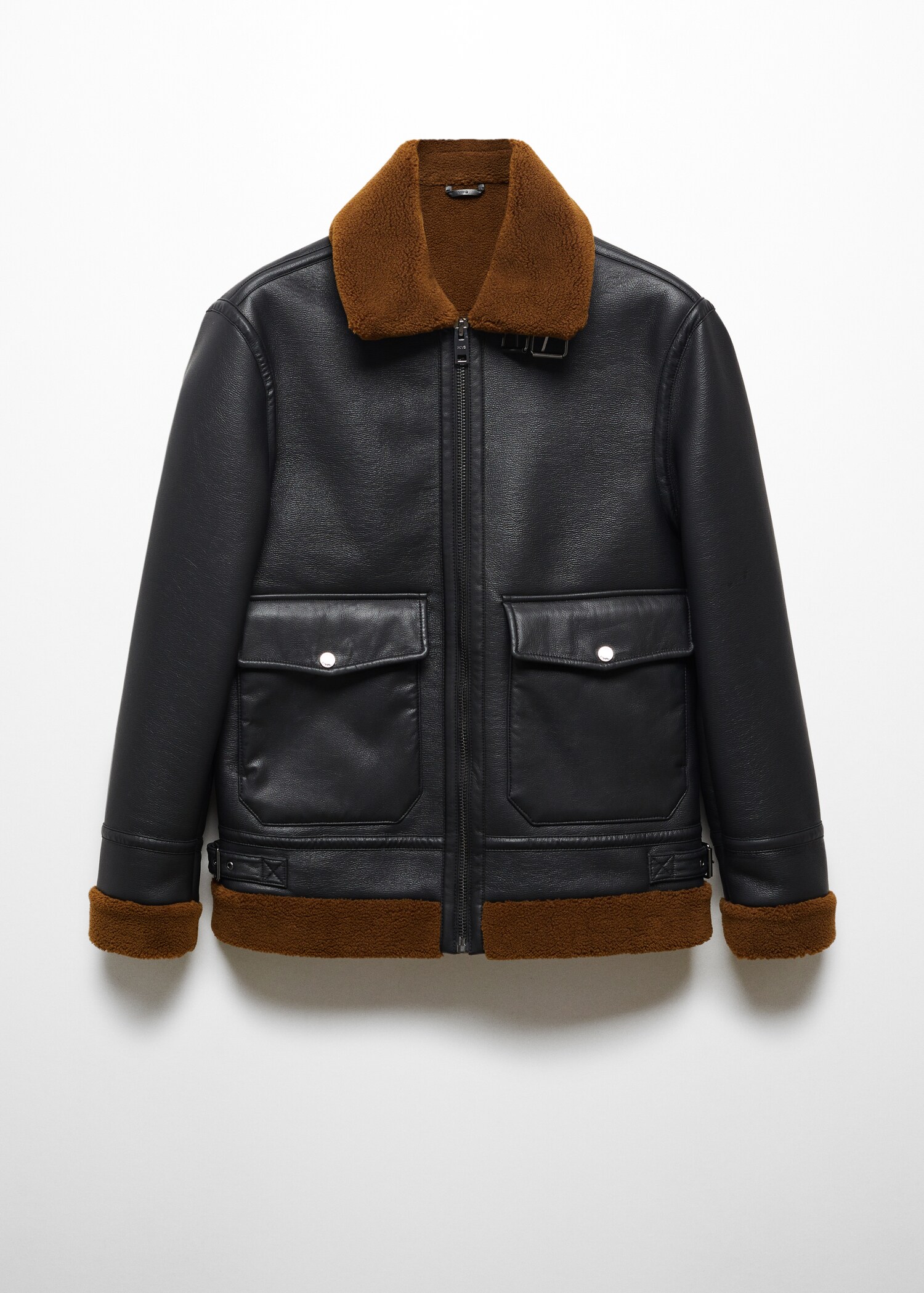 Doubleface-Jacke mit Ledereffekt - Artikel ohne Model