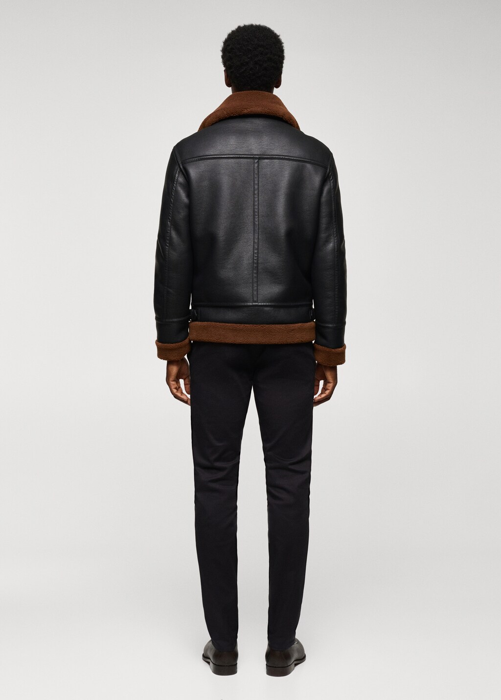 Mango man shearling jacket shop