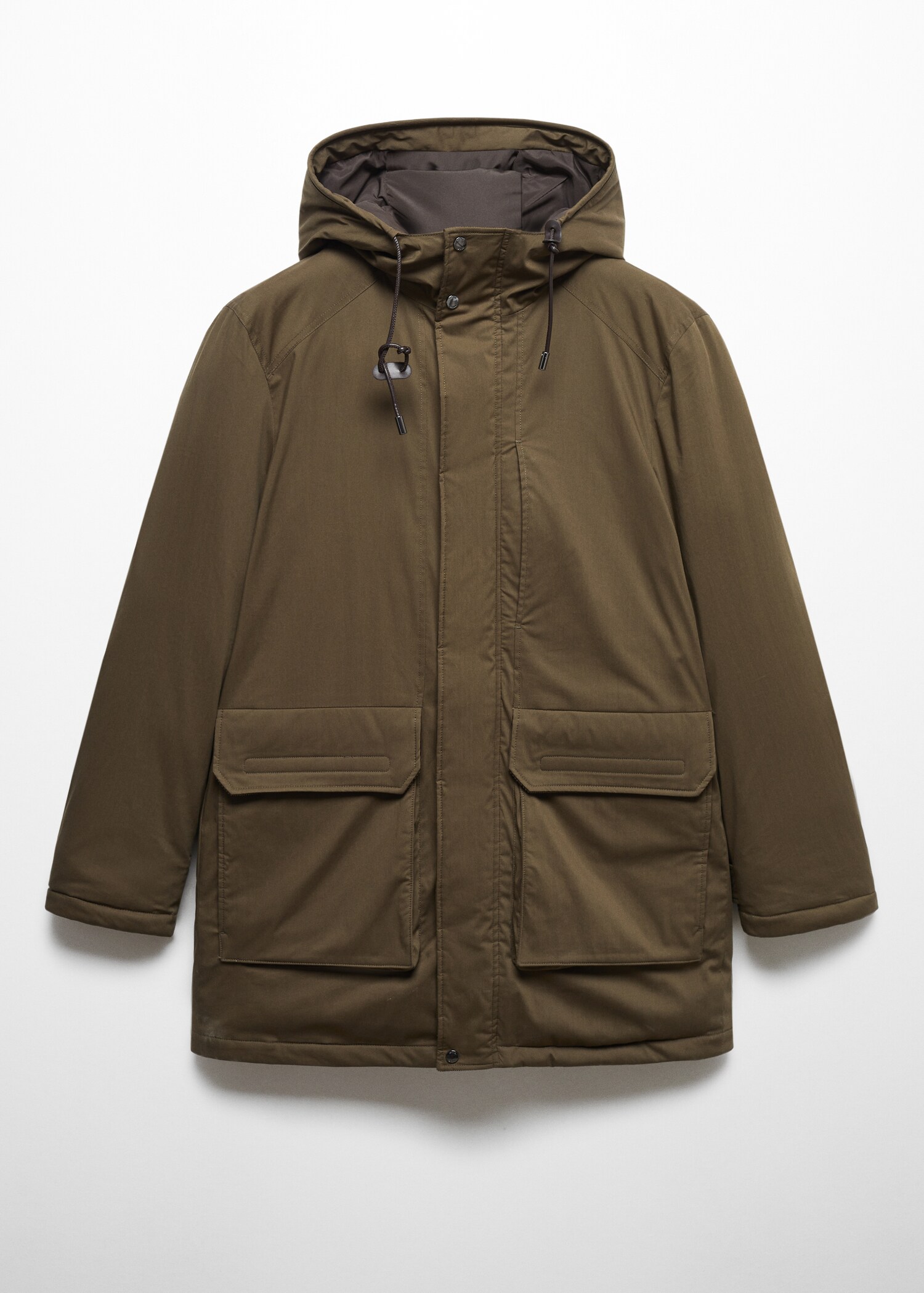 Quilted parka with thermoregulating fabric - Article without model
