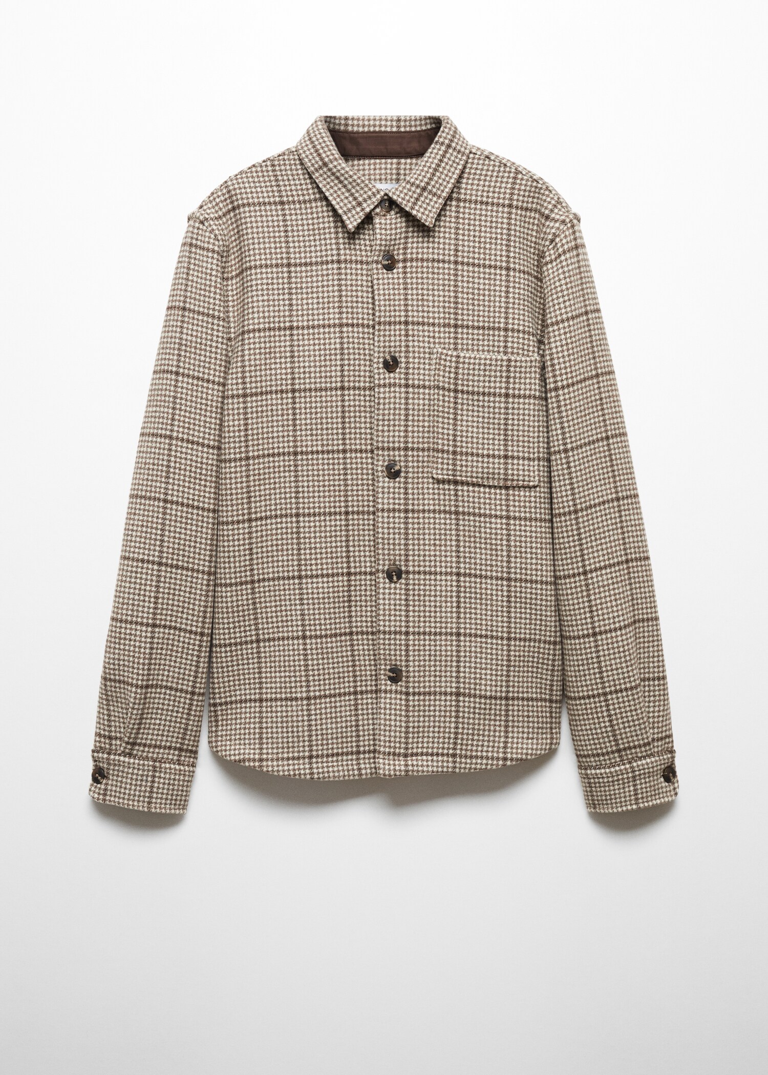 Check wool overshirt - Article without model