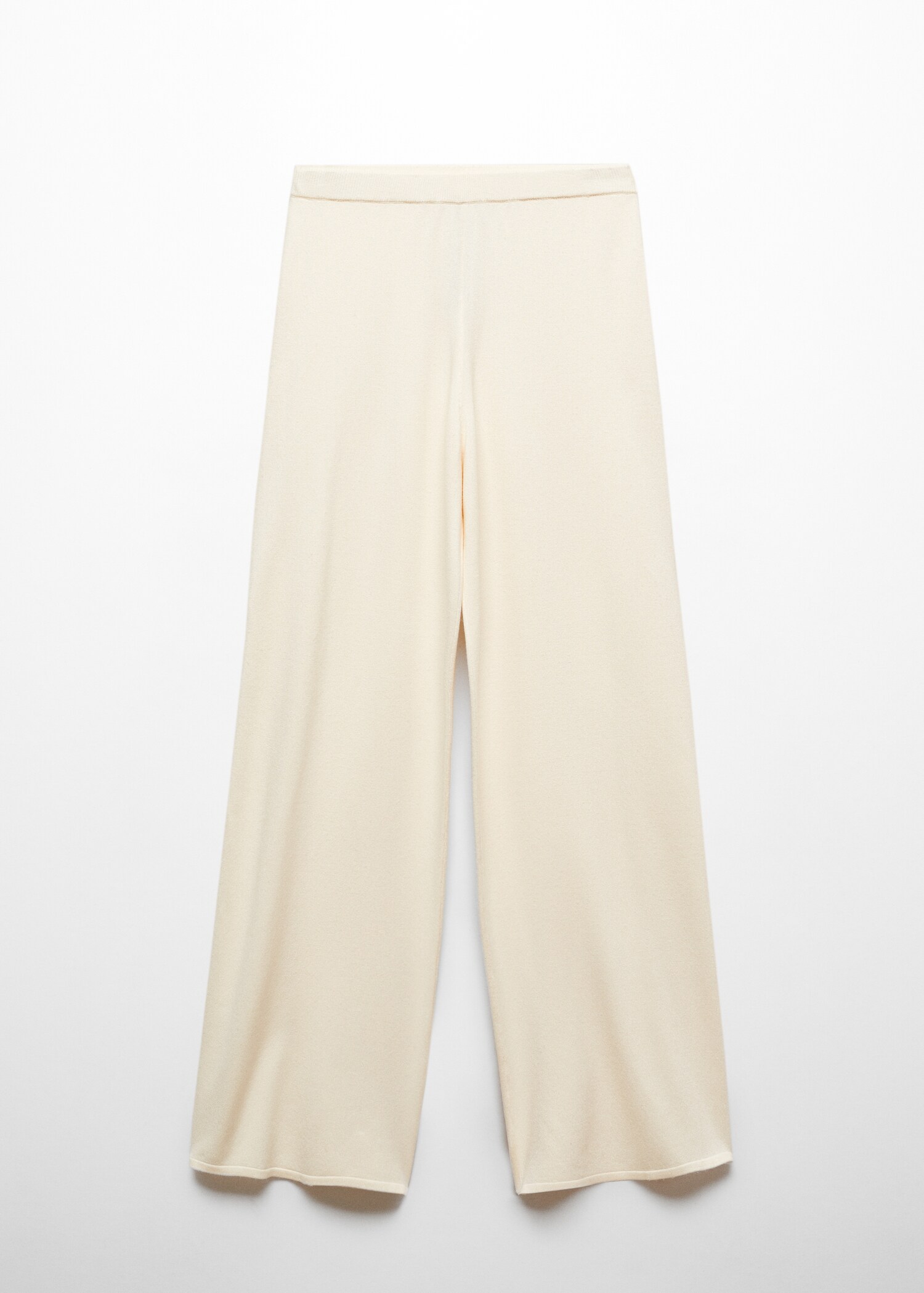 Straight knitted trousers - Article without model