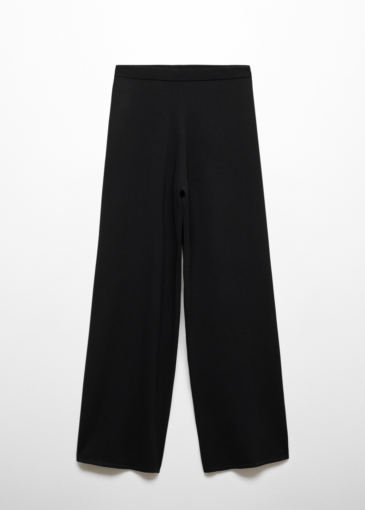 Straight knitted trousers - Article without model