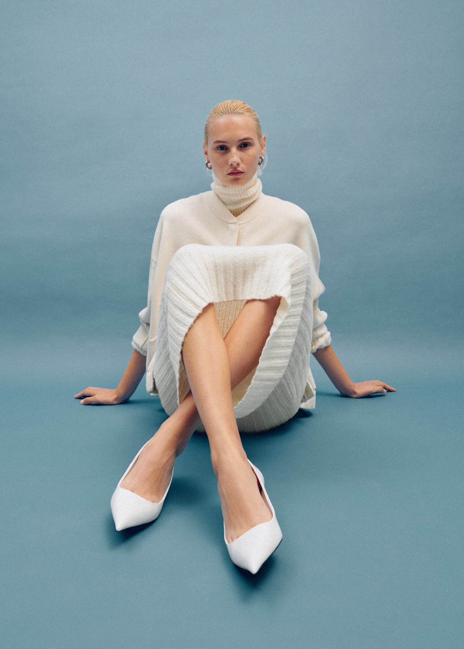 Ribbed midi skirt - Details of the article 6