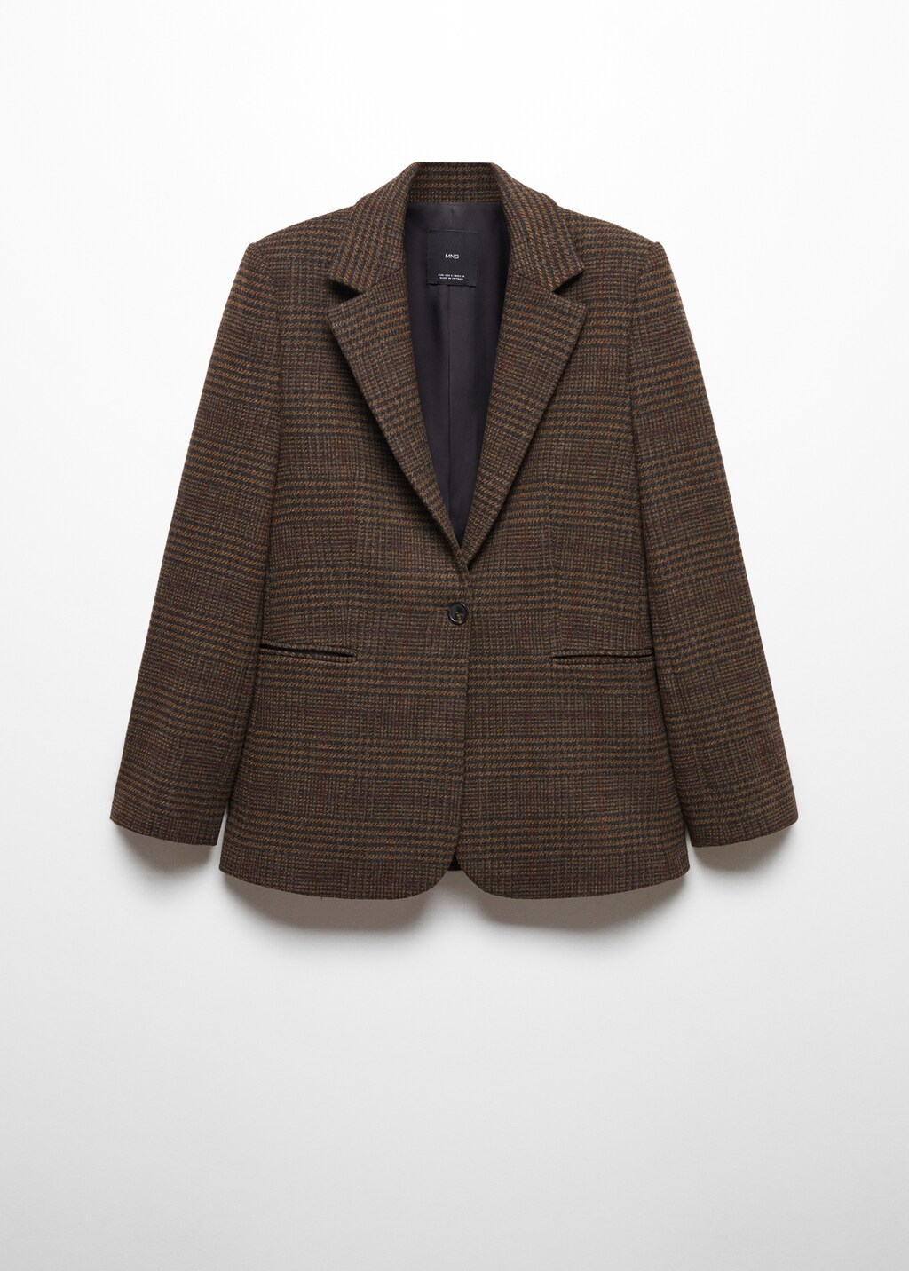 Straight check jacket - Women | MANGO OUTLET USA Straight check jacket - Women | MANGO OUTLET USA