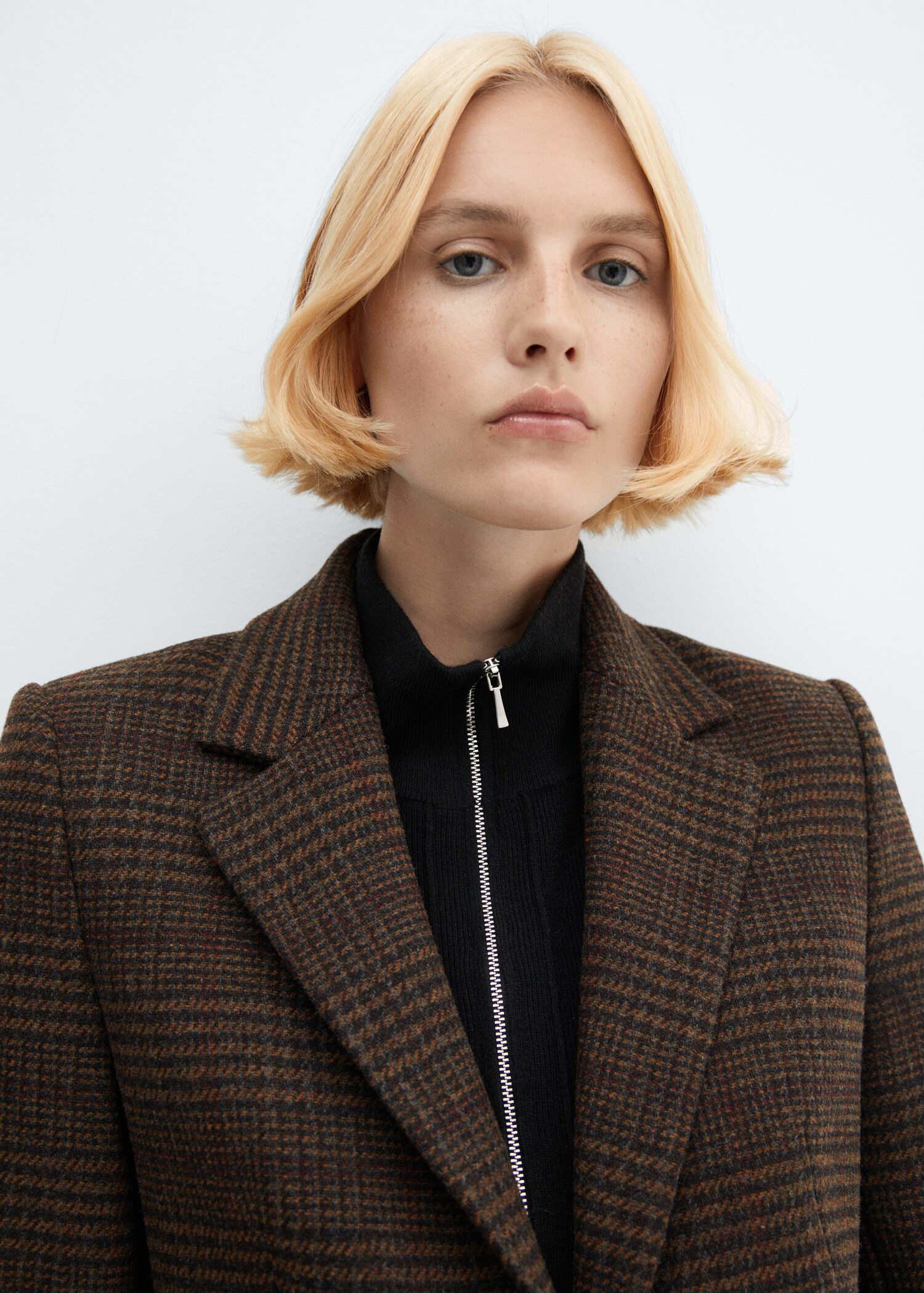 Straight check jacket - Details of the article 1