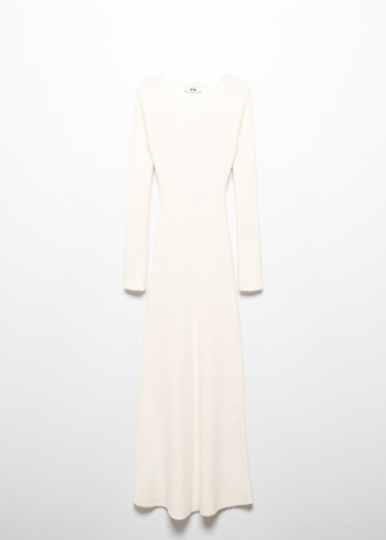 Open-back knitted dress - Article without model