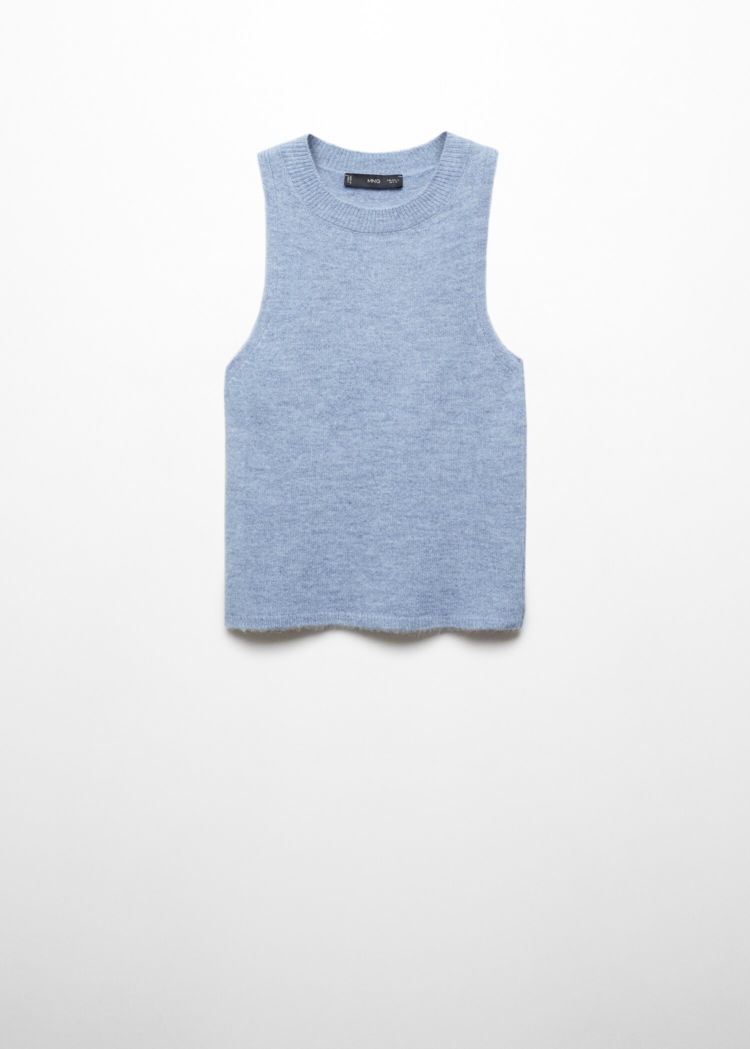 Round-neck knitted top - Article without model