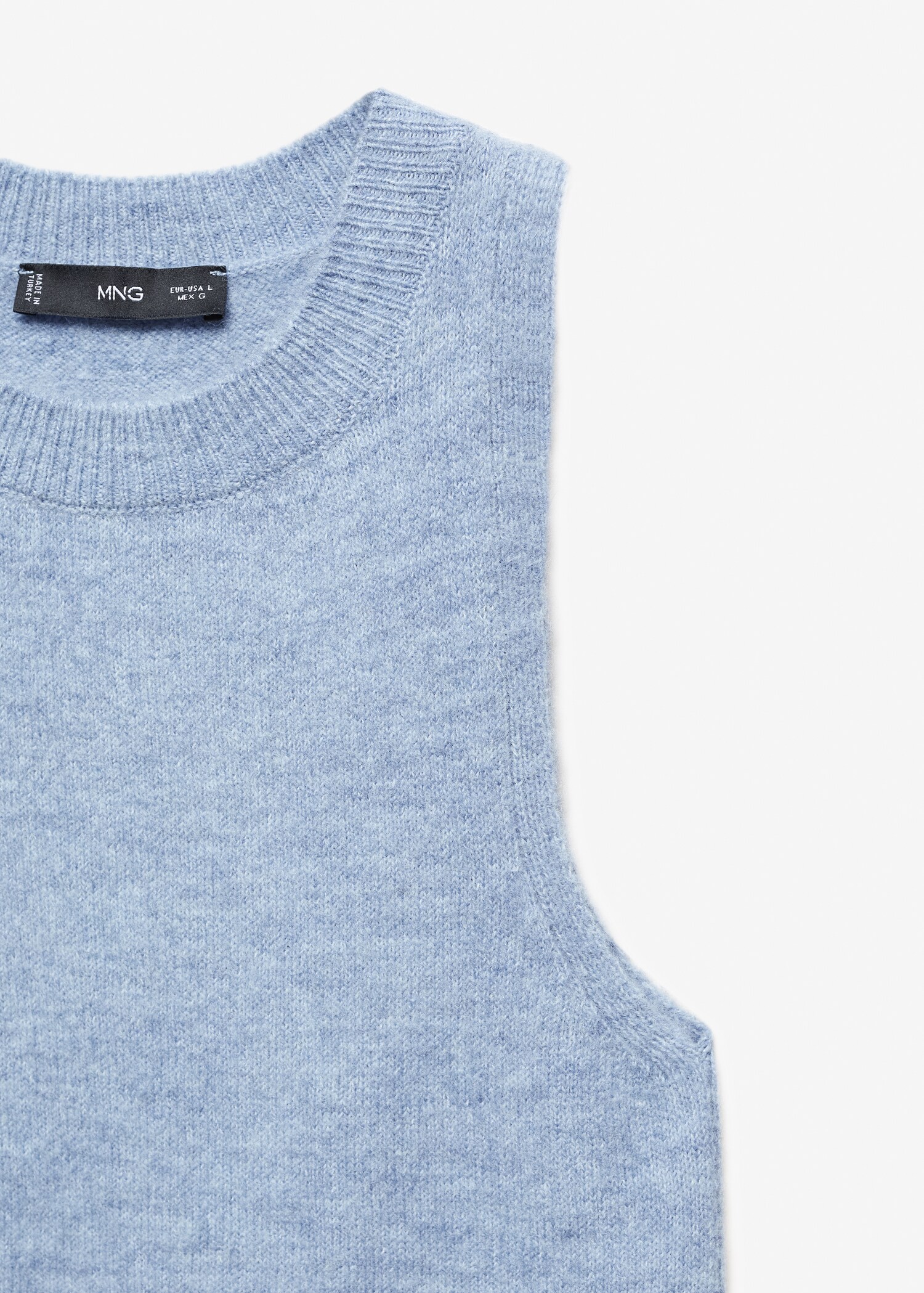 Round-neck knitted top - Details of the article 8
