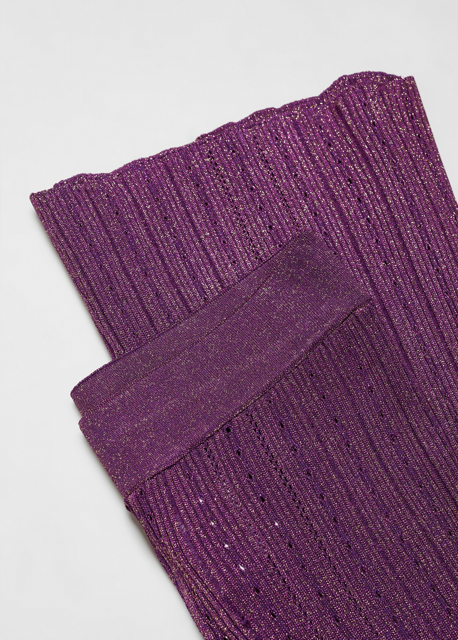 Lurex-knit flared trousers - Details of the article 8