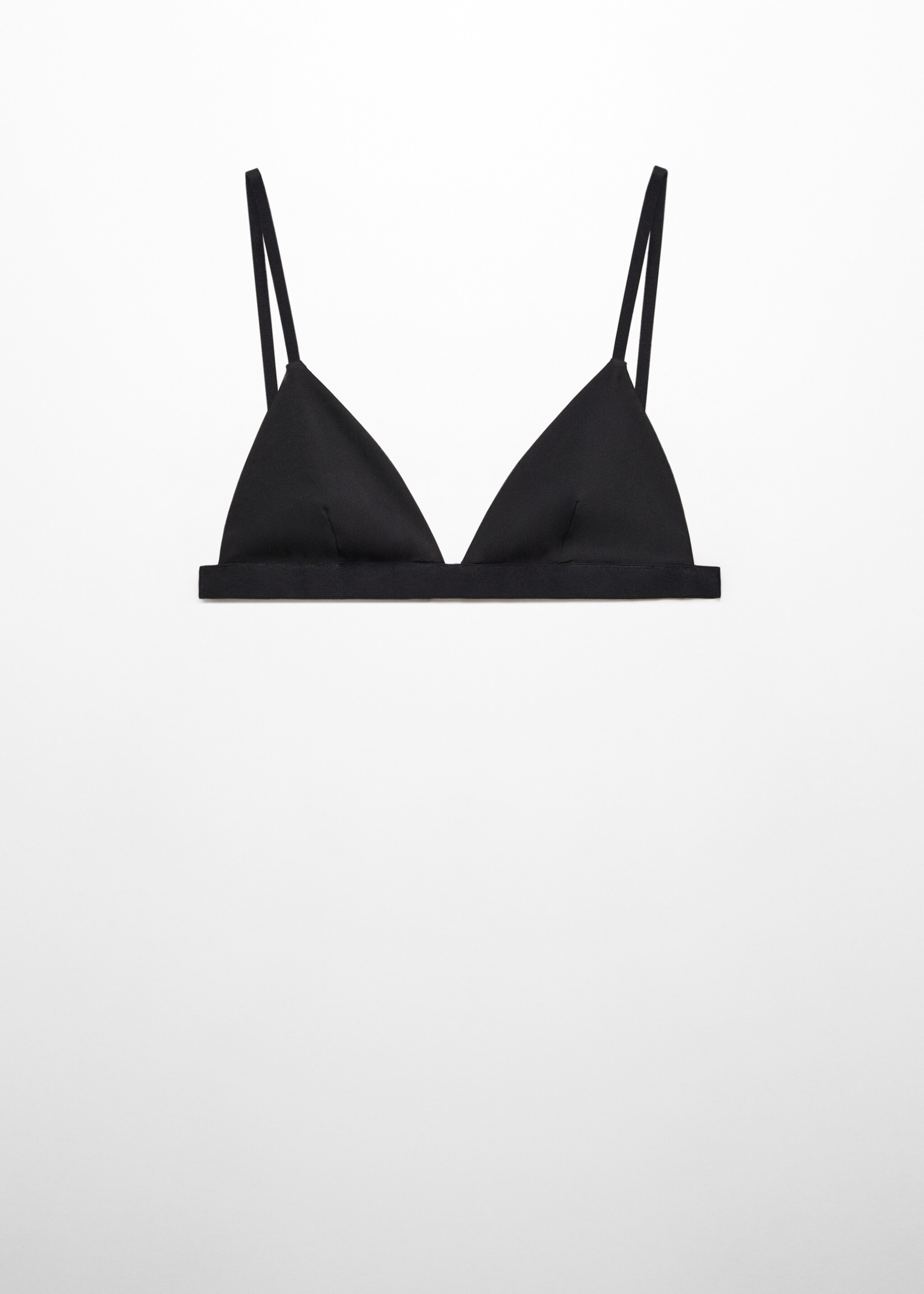 Soutien-gorge simple triangle - Article sans modèle, Noir. Ref: 57057761-00.