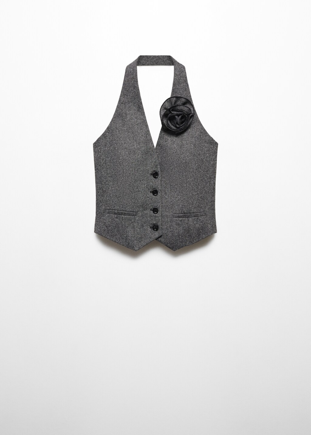 Check wool-blend suit vest - Women | MANGO OUTLET USA