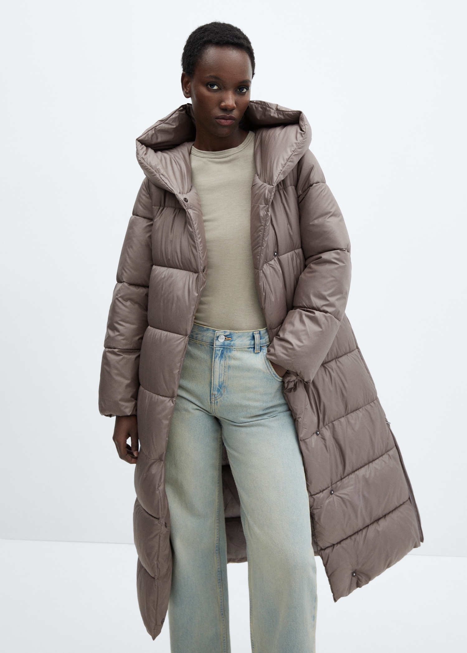 Anorak acolchado cruzado