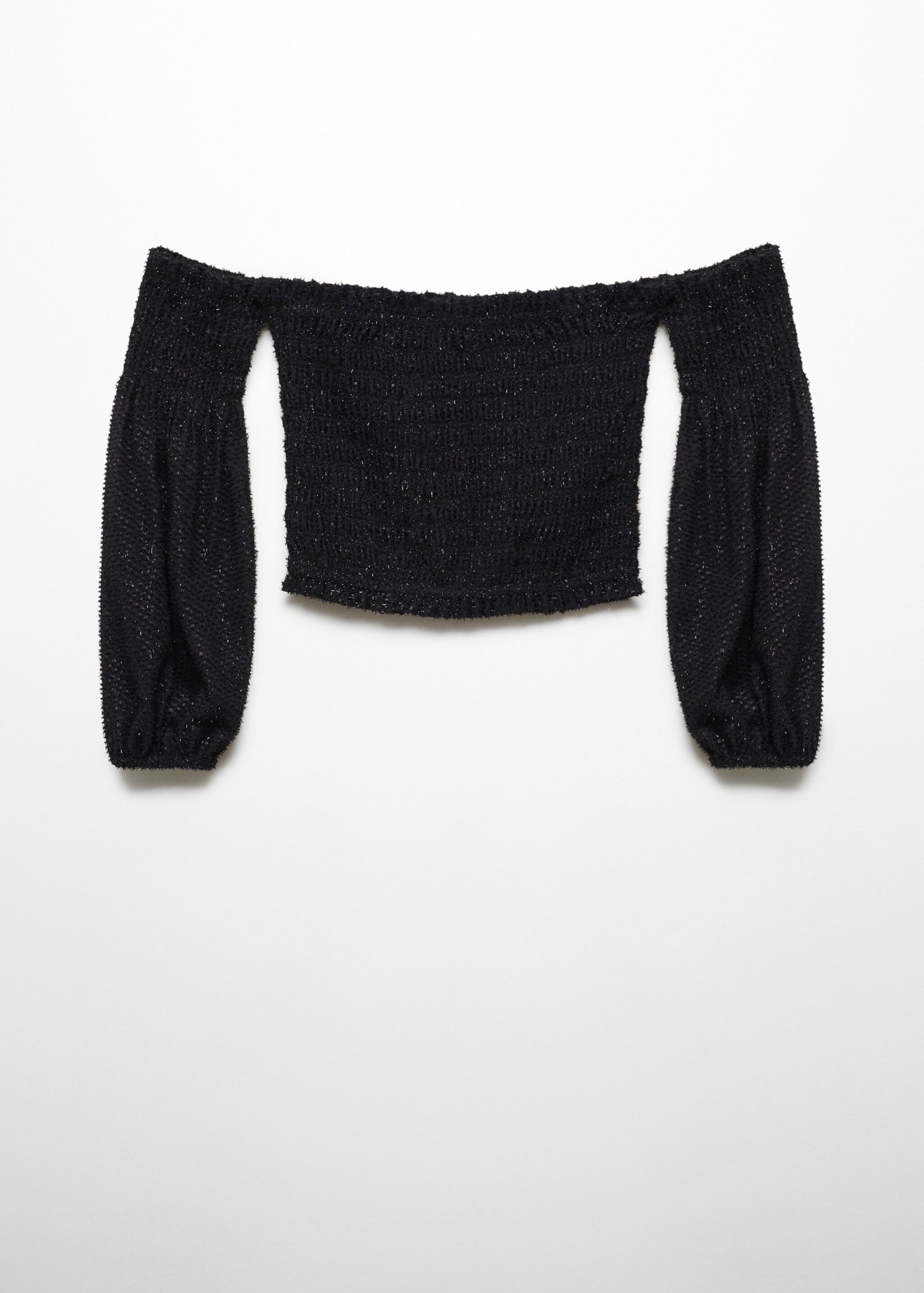 Lurex off-the-shoulder blouse - Article without model