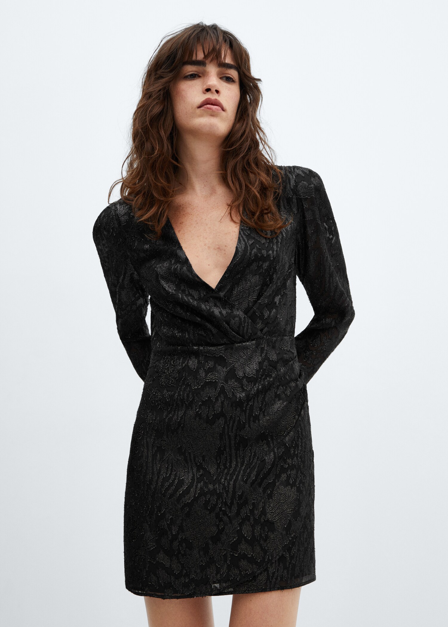 Robe jacquard lurex - Plan moyen