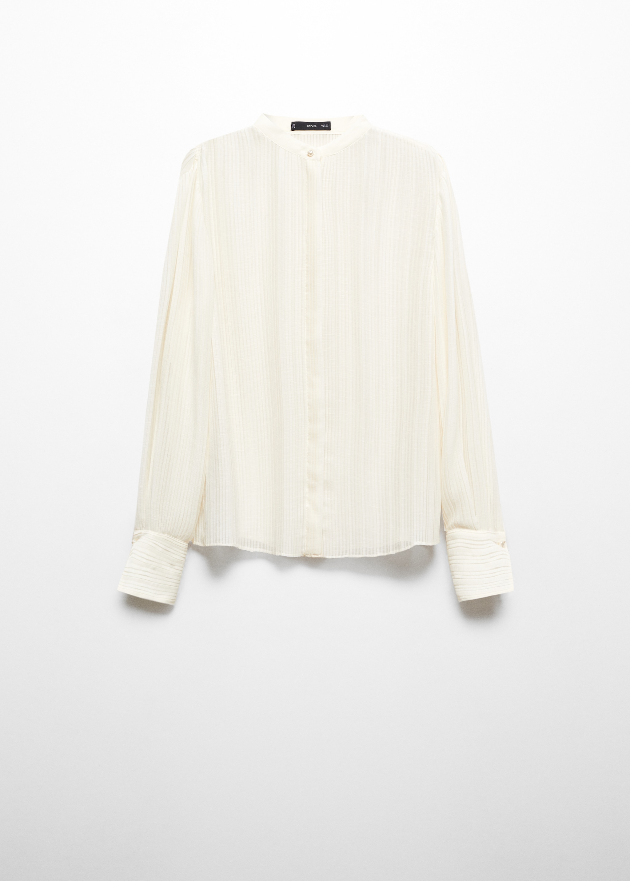 Semi-transparent pleated blouse - Article without model
