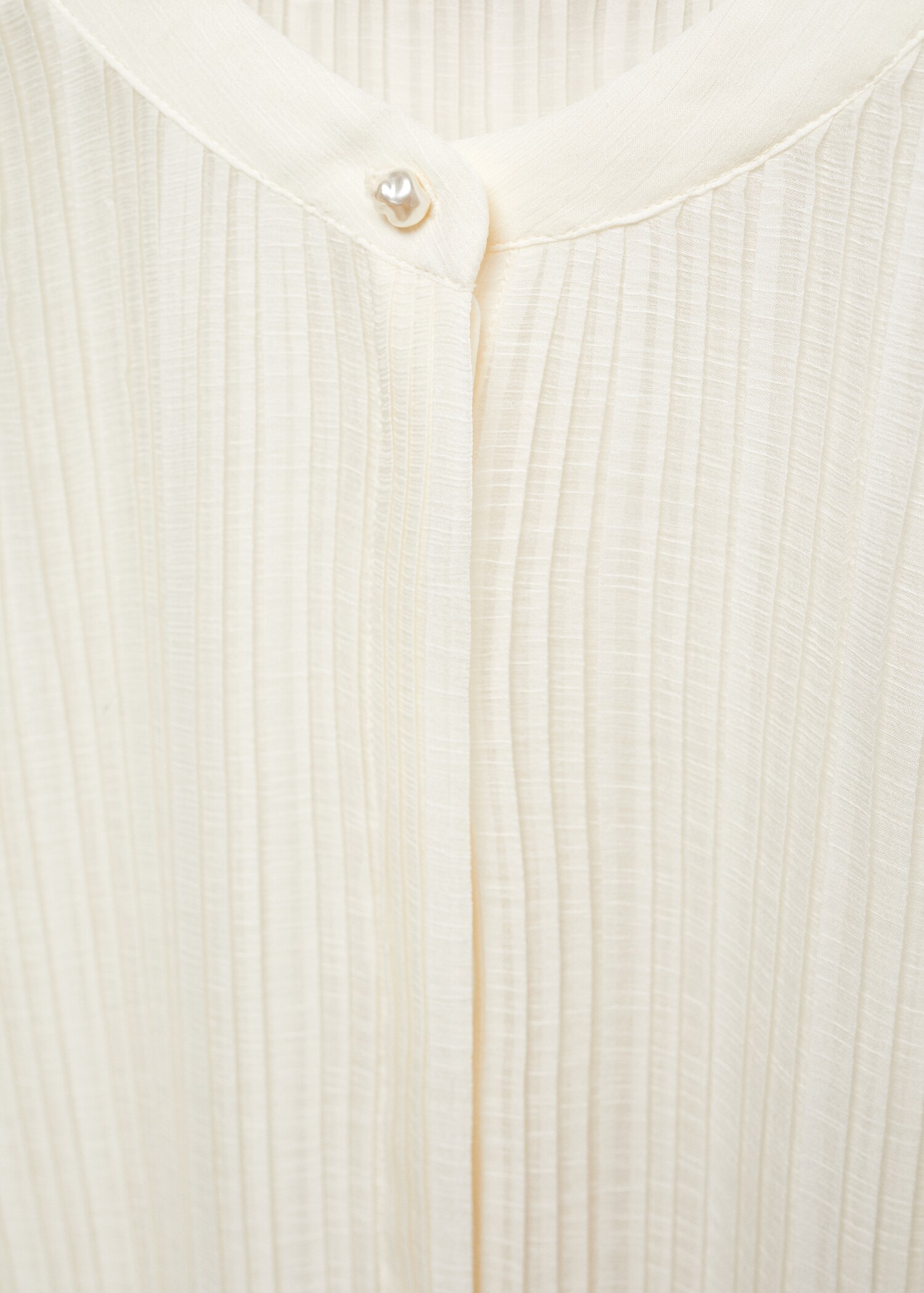 Semi-transparent pleated blouse - Details of the article 8