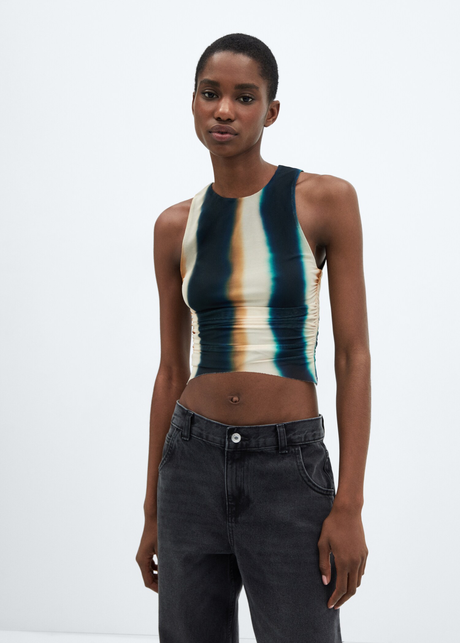 Tie-dye mesh top - Medium plane