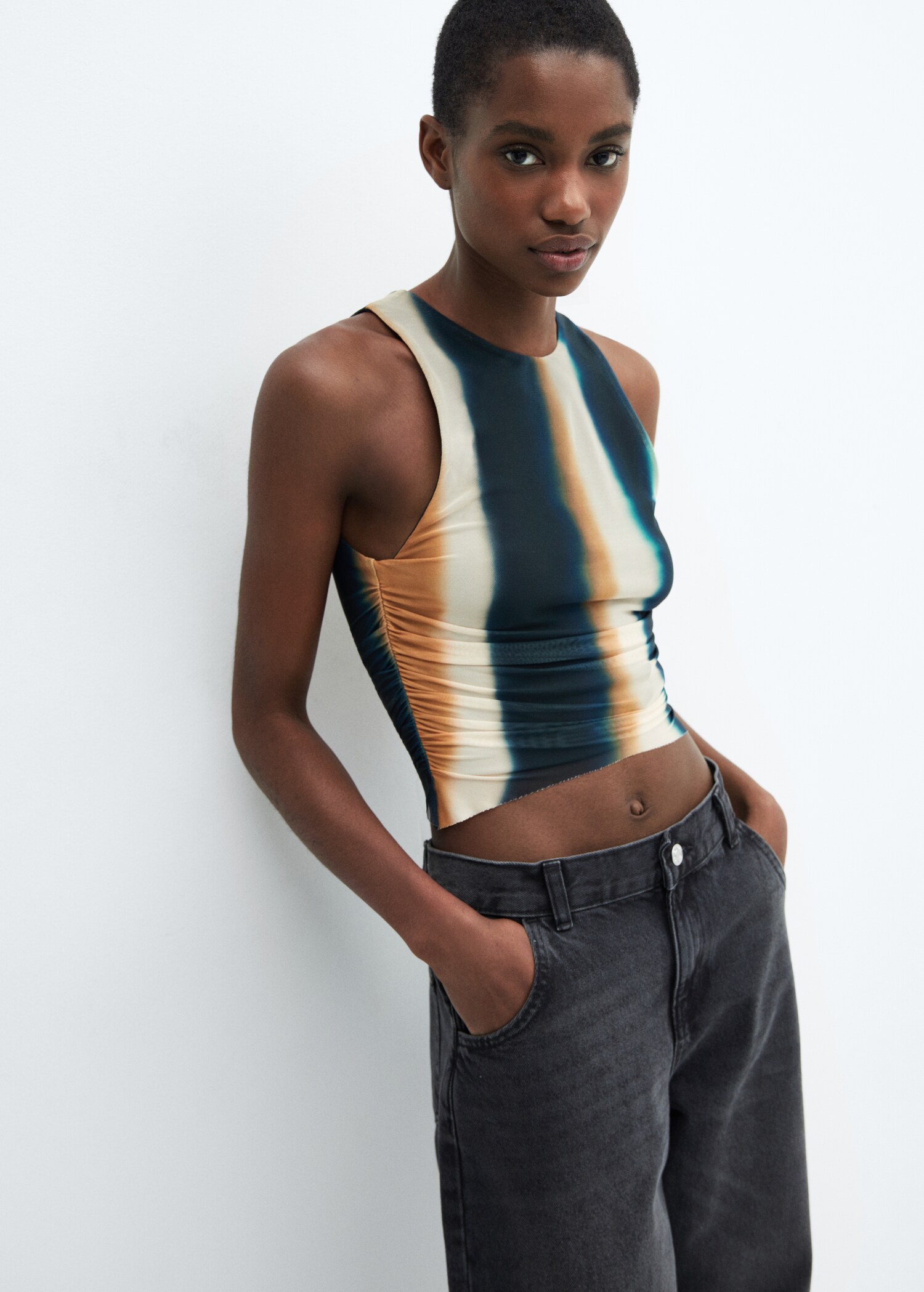Tie-dye mesh top - Details of the article 2