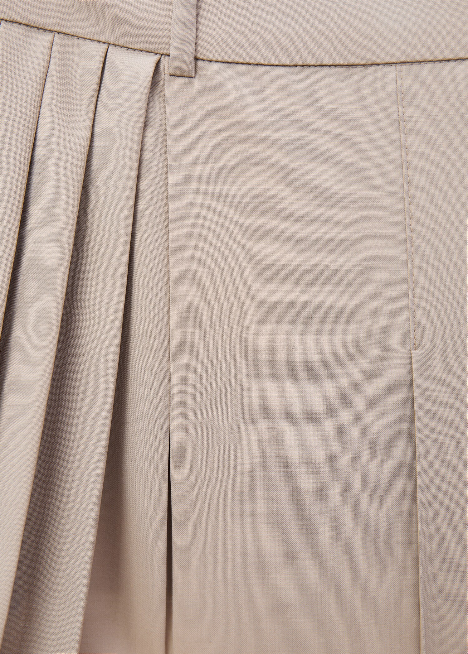 Check wool mini-skirt - Details of the article 8