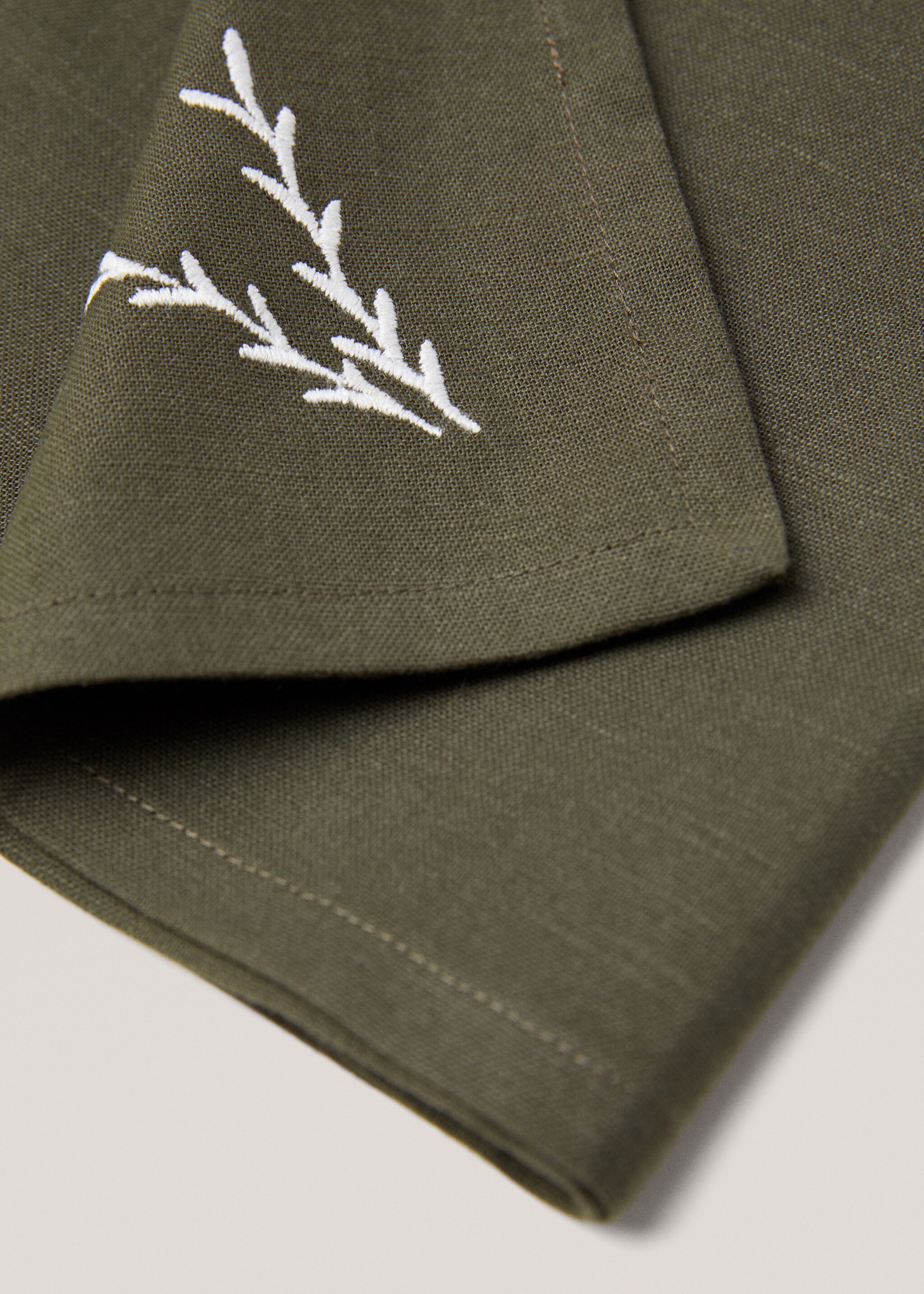 Pack of two embroidered 100% cotton tablecloth - Details of the article 1
