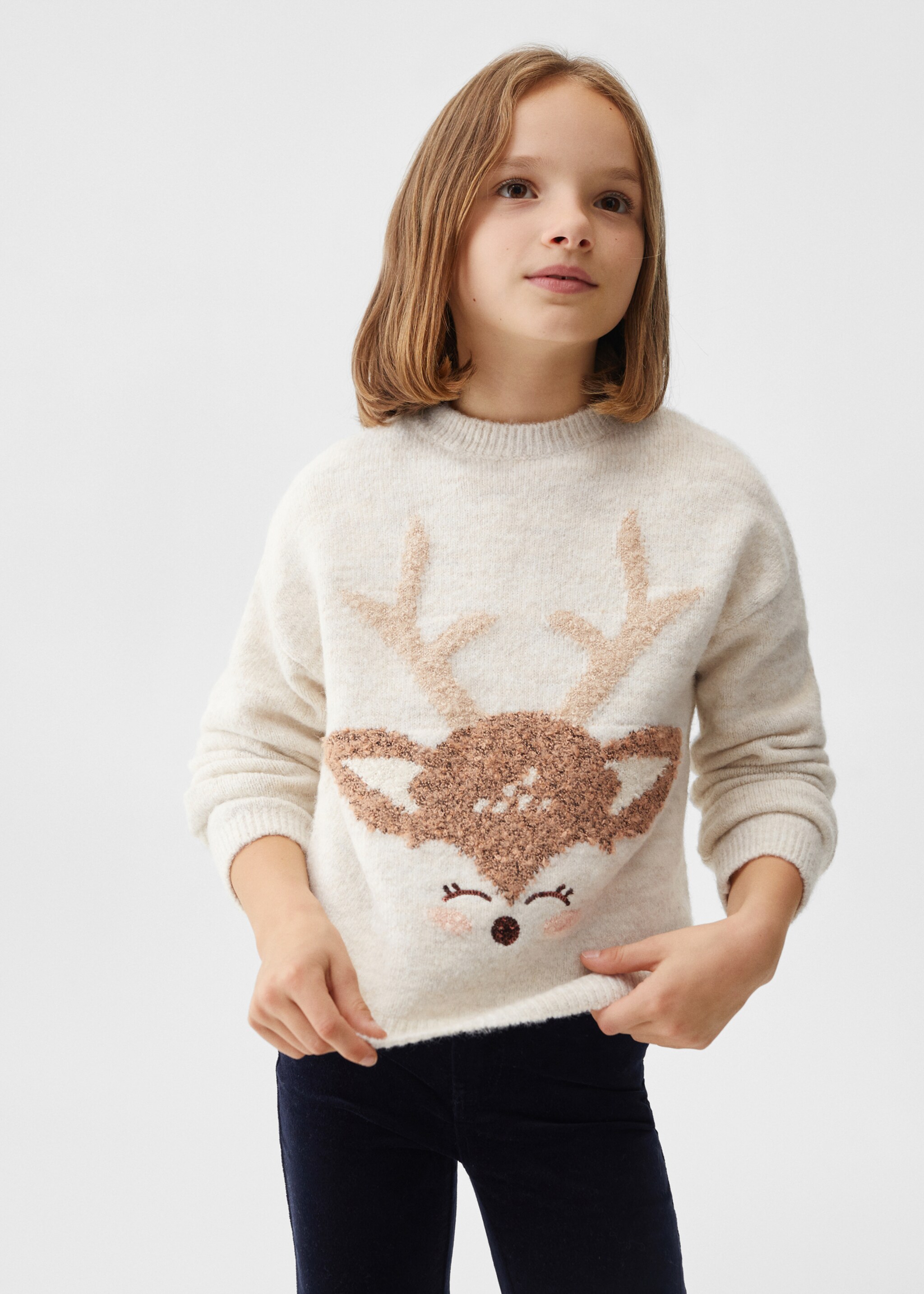 Printed knit sweater - Medium plane
