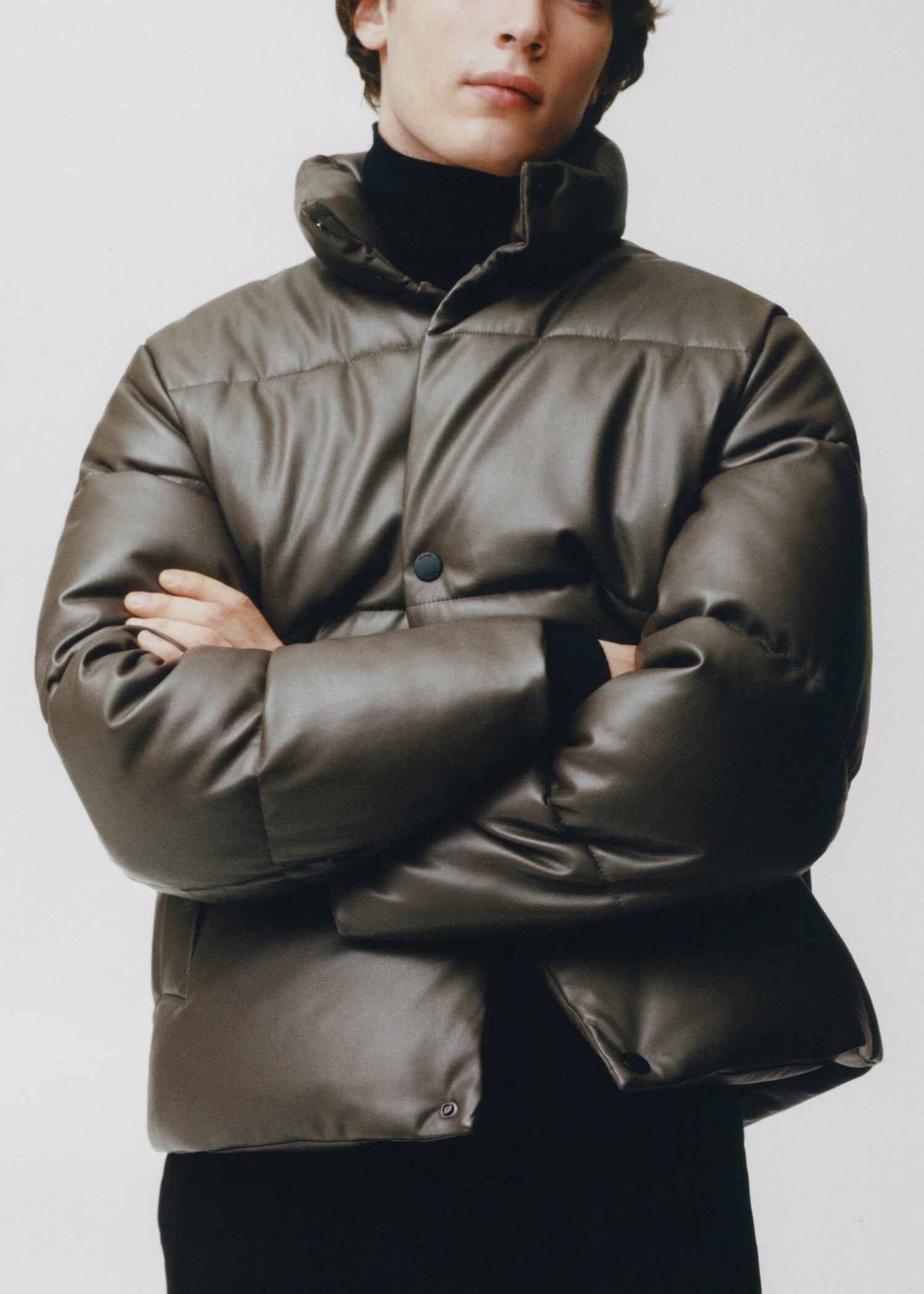 Anorak matelassé simili-cuir - Détail de l'article 5
